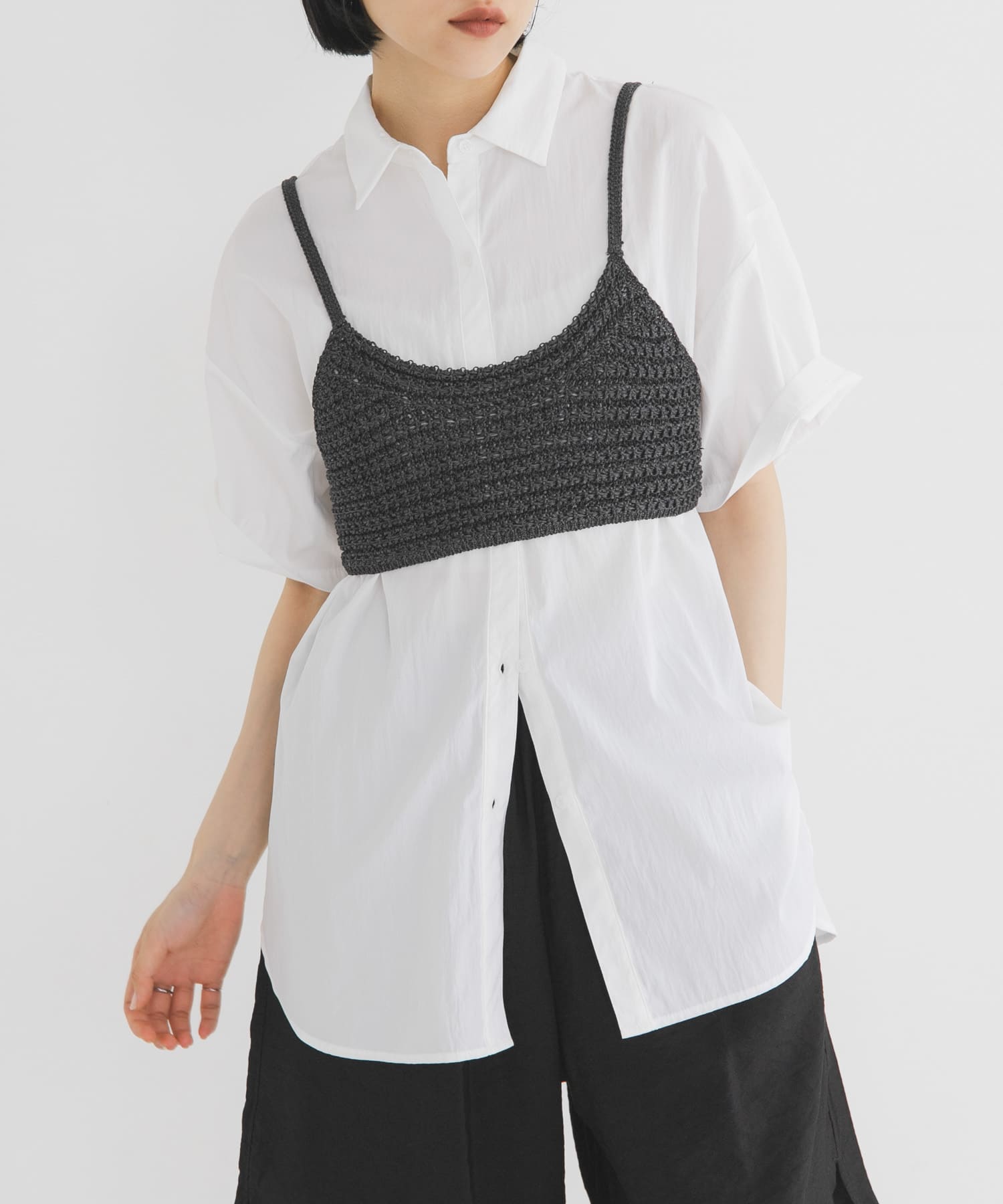 身長：160cm サイズ：one