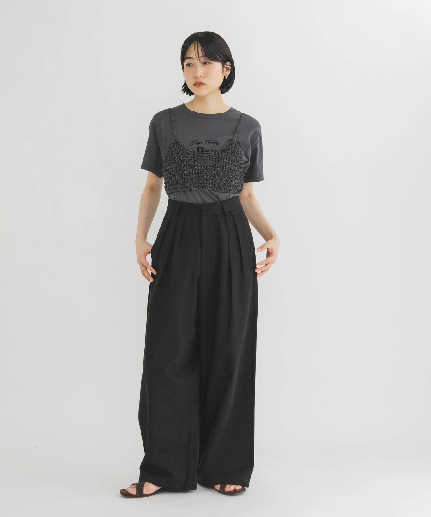 身長：160cm サイズ：one