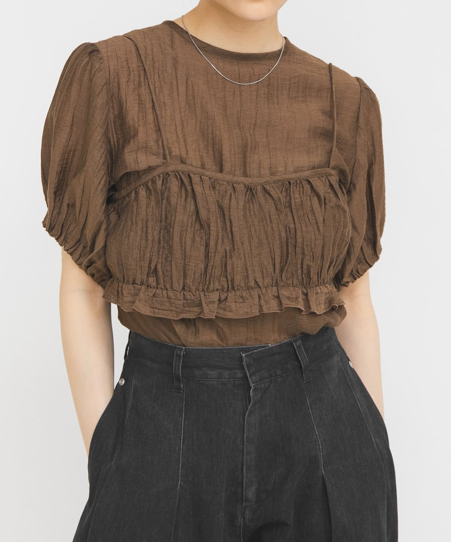 身長：160cm サイズ：one