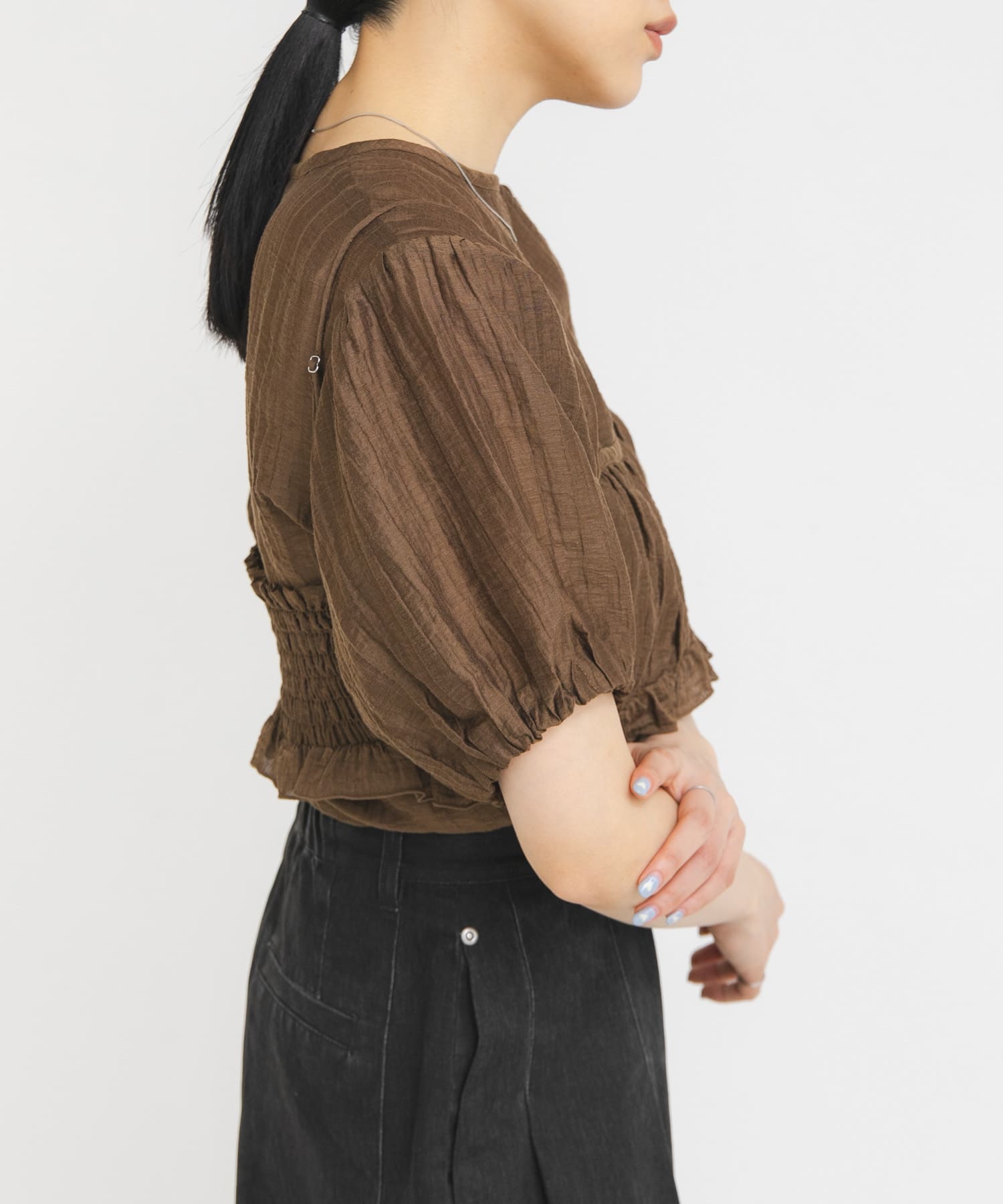 身長：160cm サイズ：one