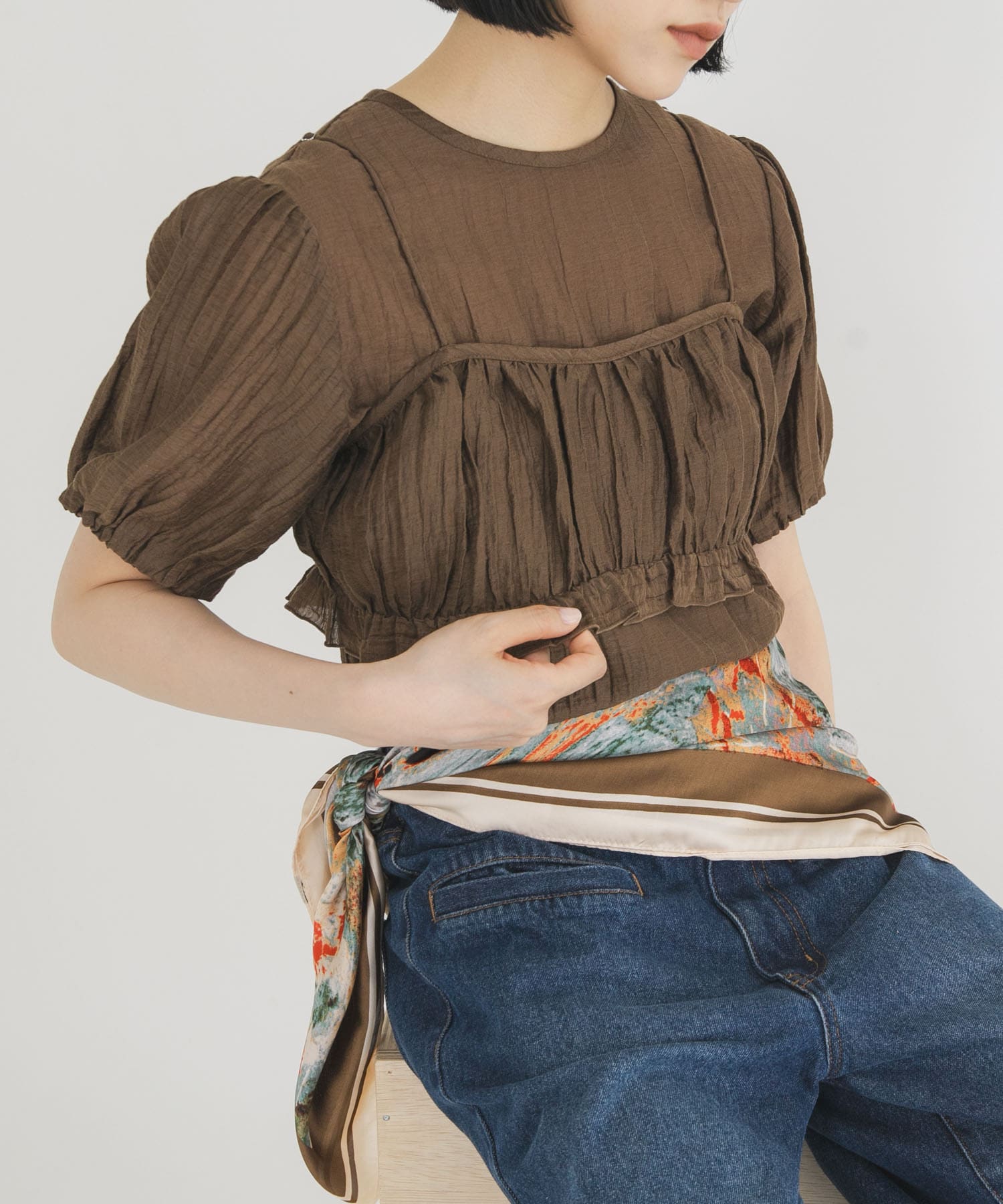 身長：160cm サイズ：one