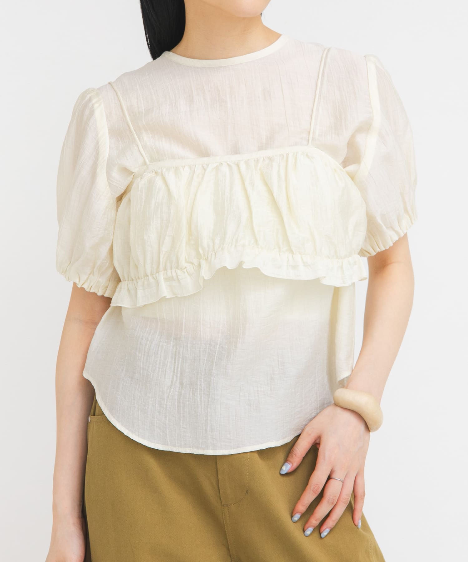 身長：160cm サイズ：one