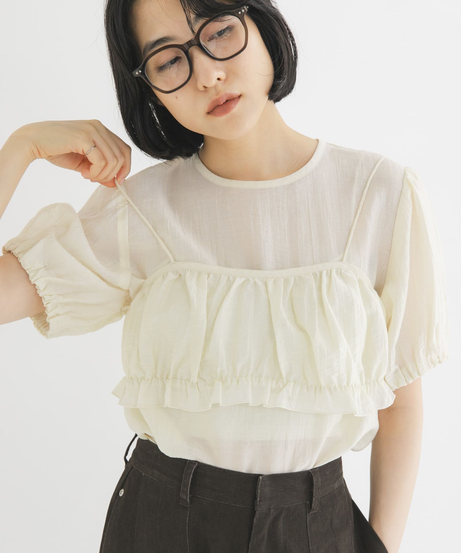 身長：160cm サイズ：one