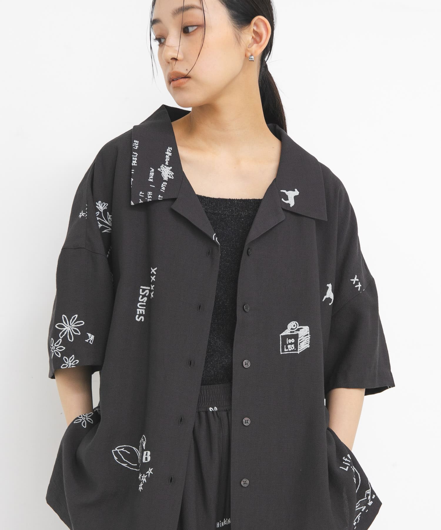 身長 : 163cm サイズ : one