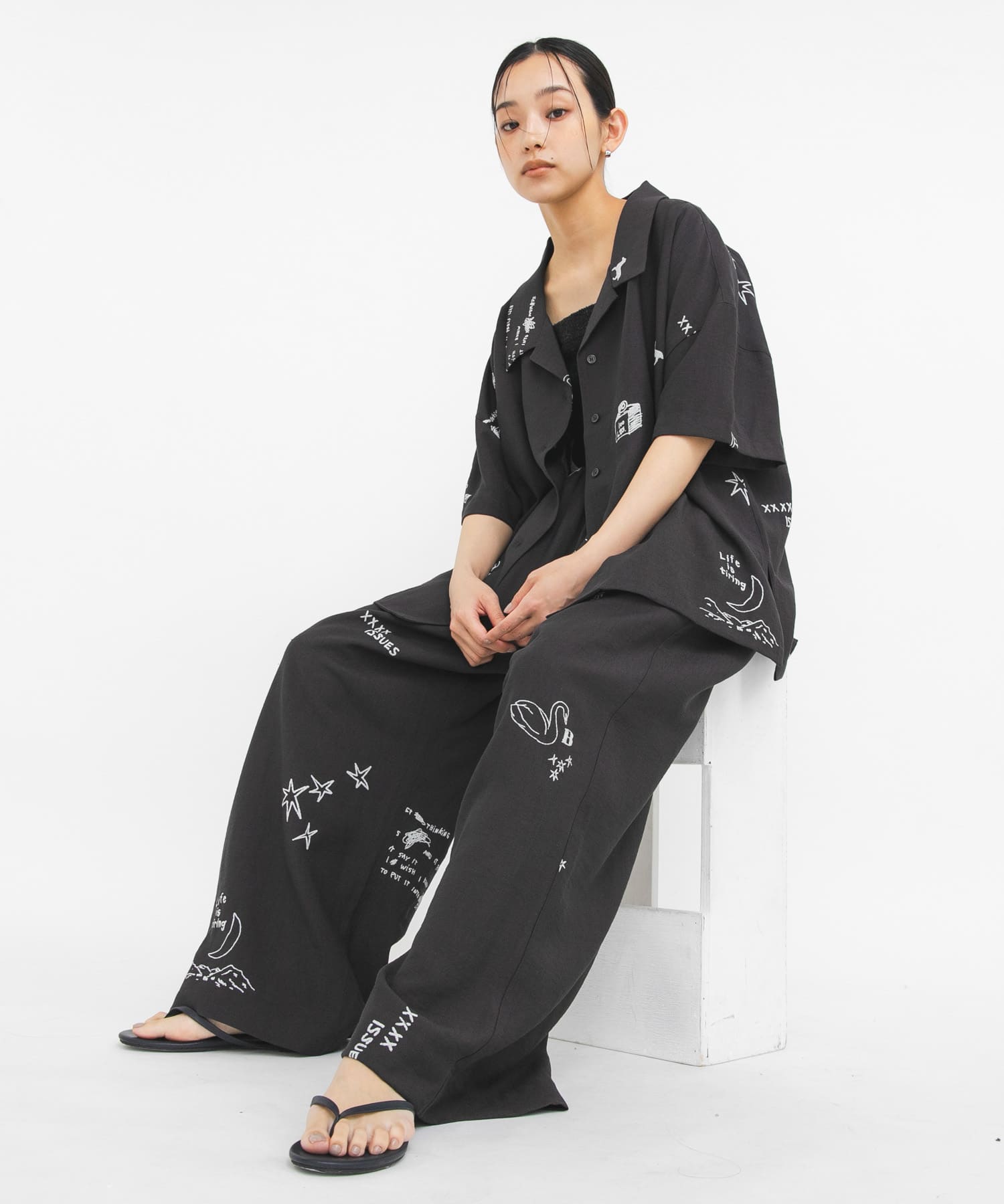 身長 : 163cm サイズ : one