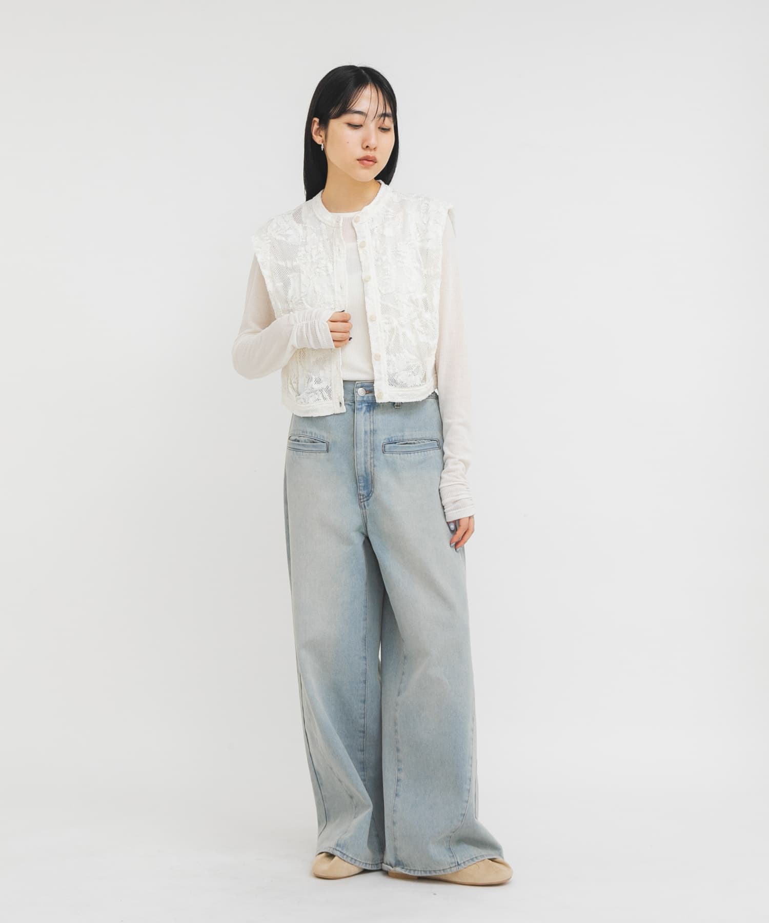 身長：160cm サイズ：one