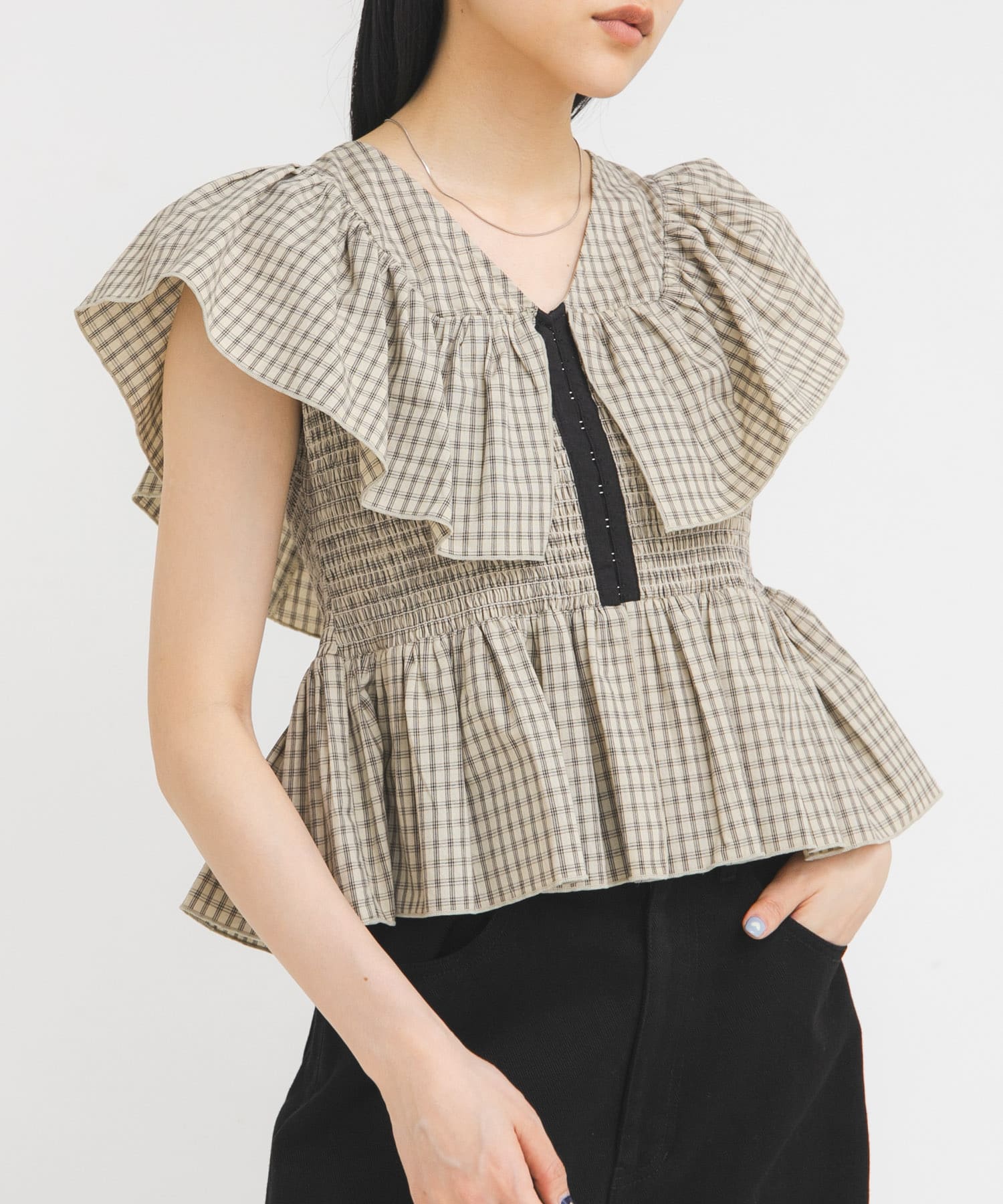 身長：160cm サイズ：one