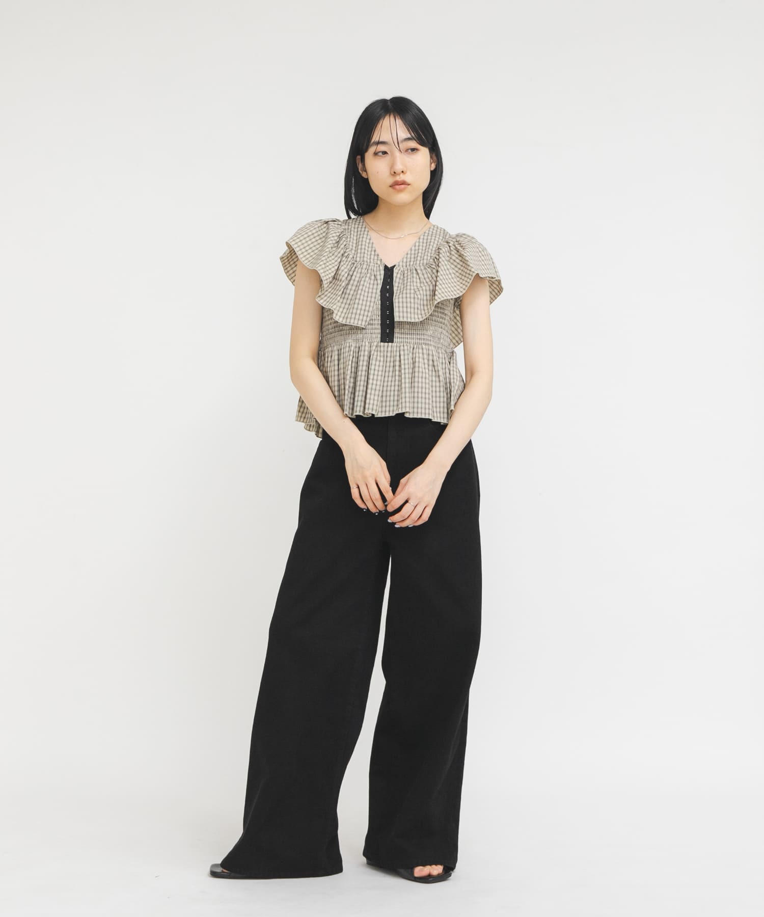 身長：160cm サイズ：one