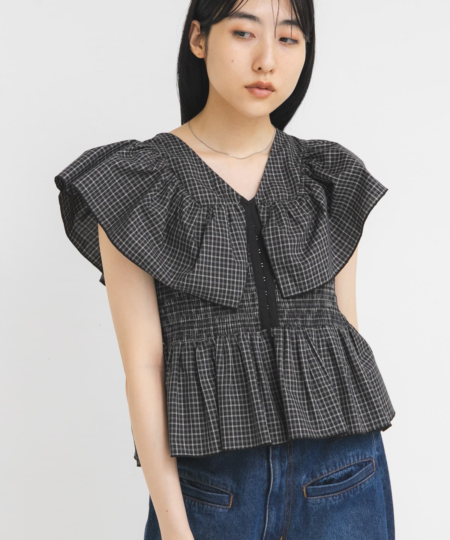 身長：160cm サイズ：one