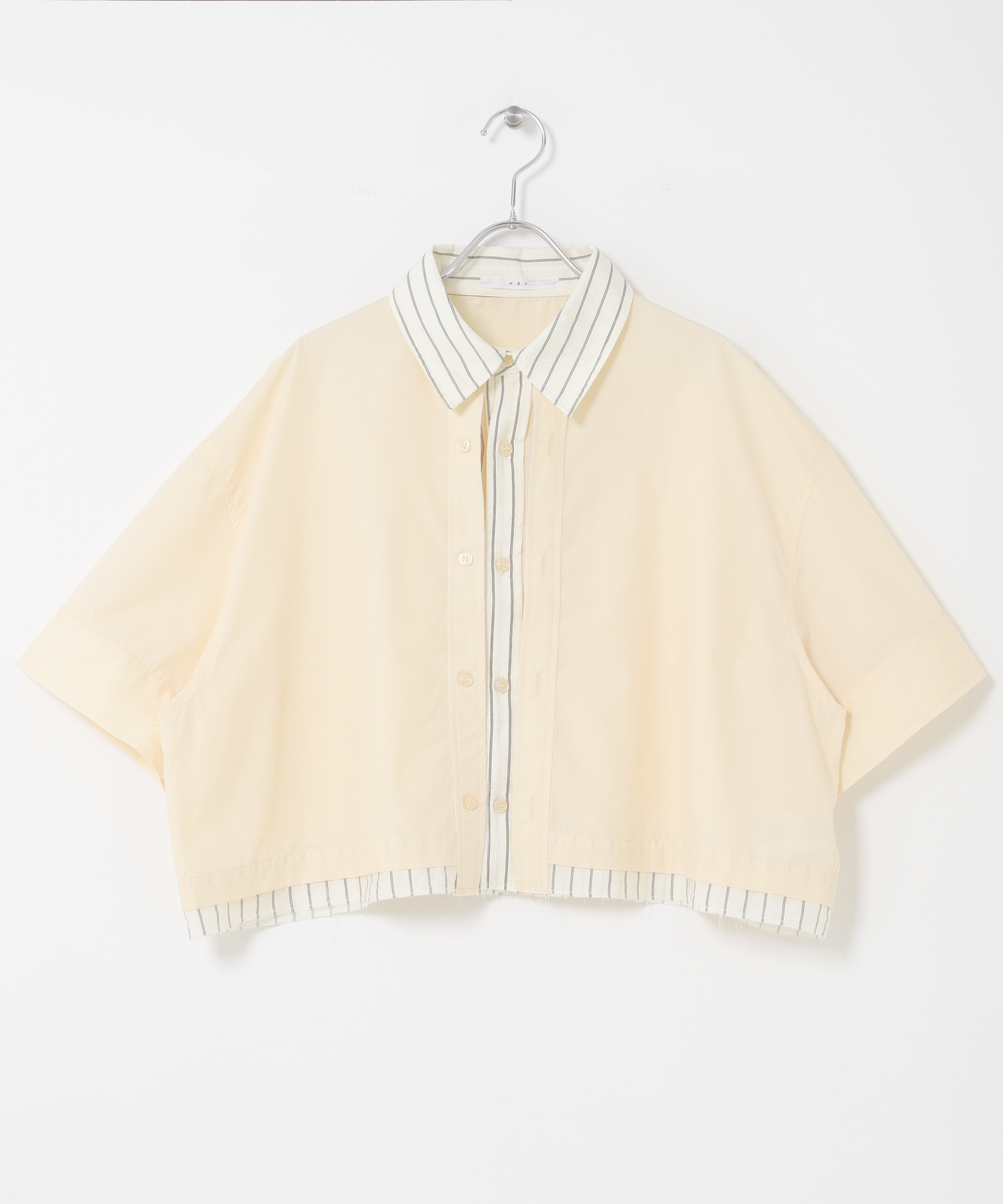 レイヤードライクBOXシャツ CHALK×IVO One