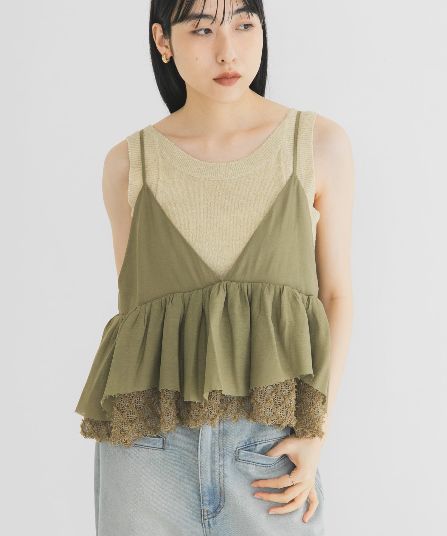 身長：160cm サイズ：one