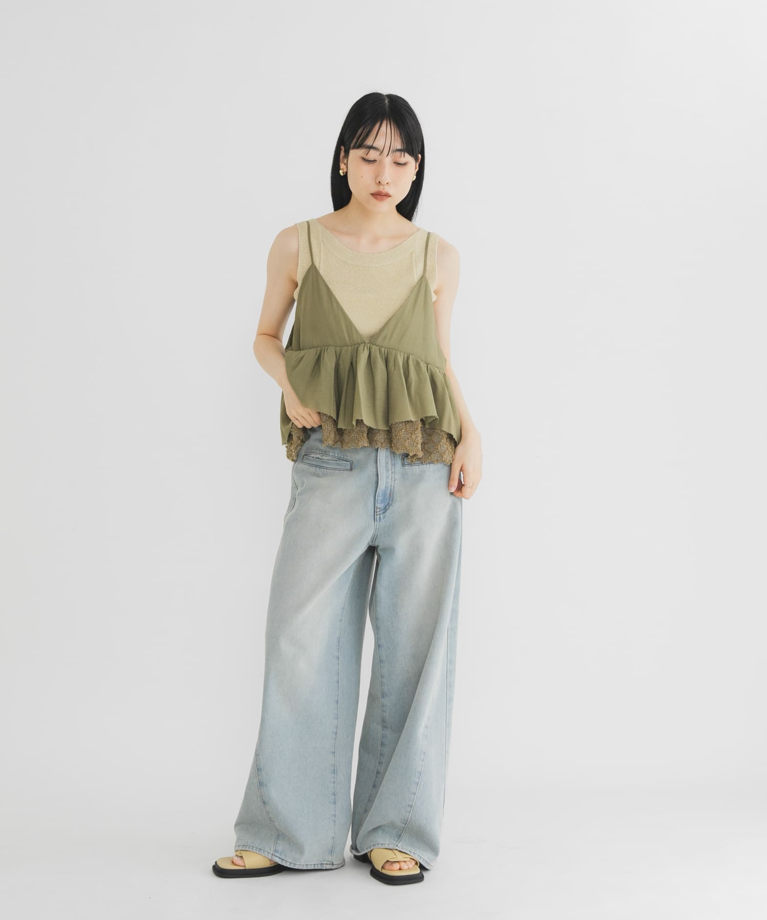 身長：160cm サイズ：one