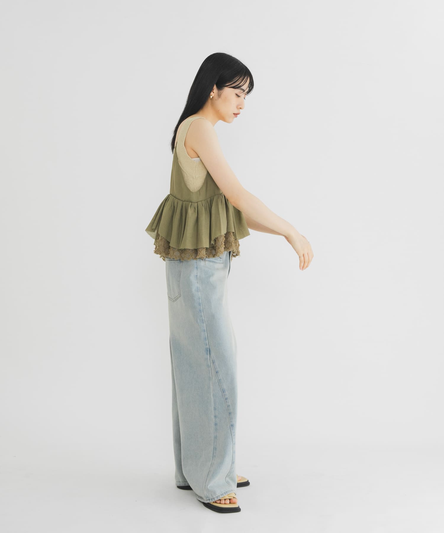 身長：160cm サイズ：one