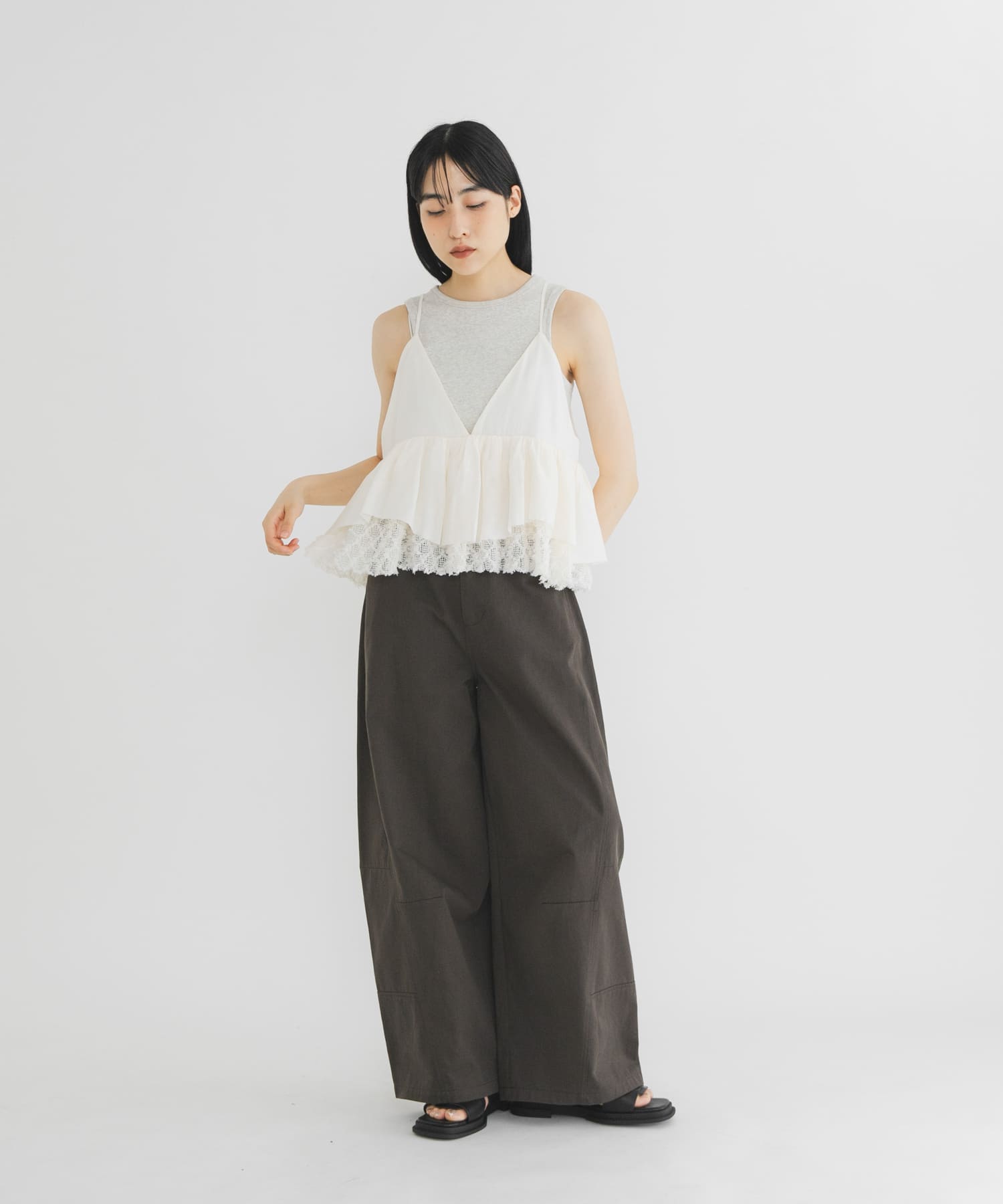 身長：160cm サイズ：one