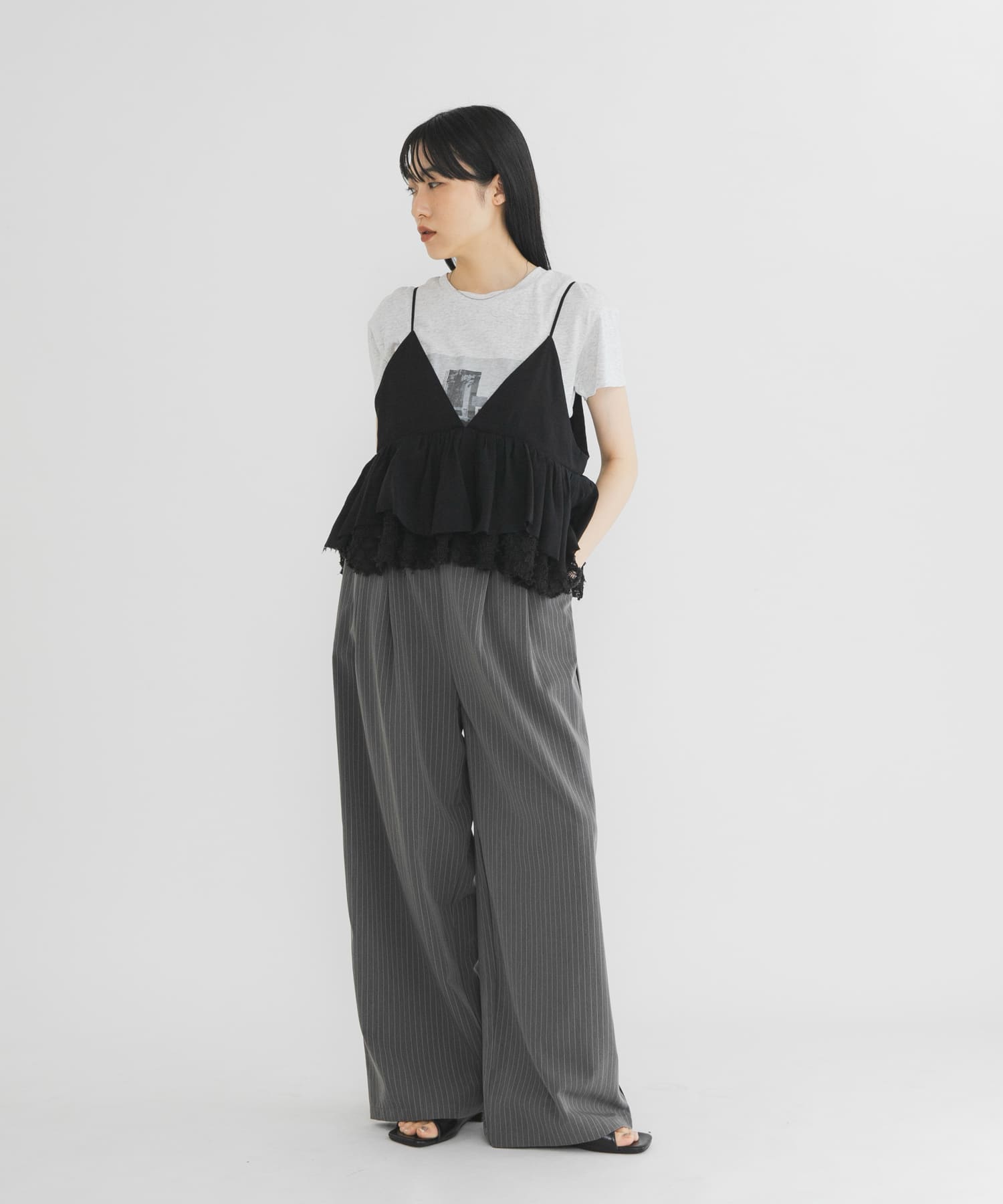 身長：160cm サイズ：one