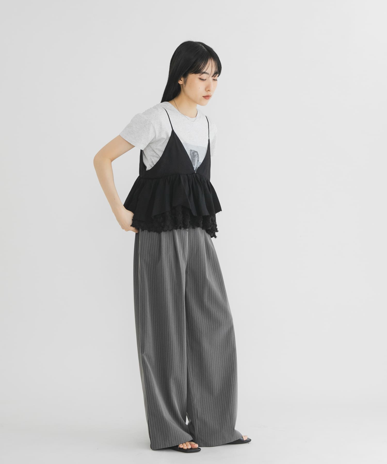 身長：160cm サイズ：one