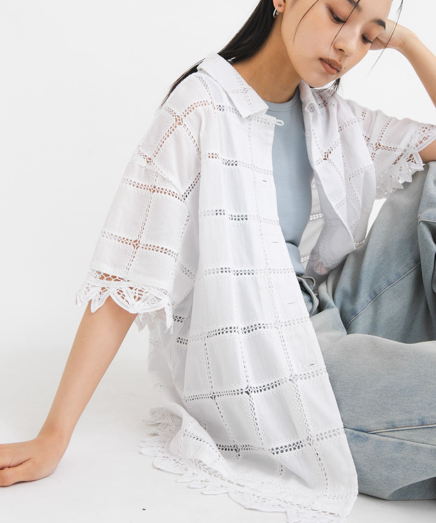 身長 : 163cm サイズ : one