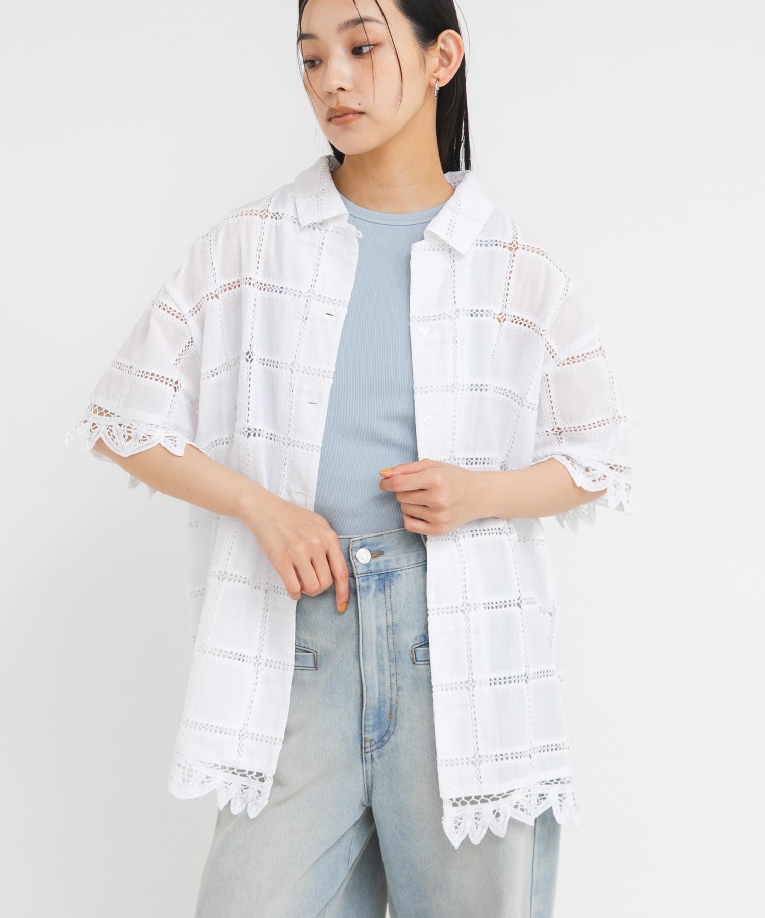 身長 : 163cm サイズ : one