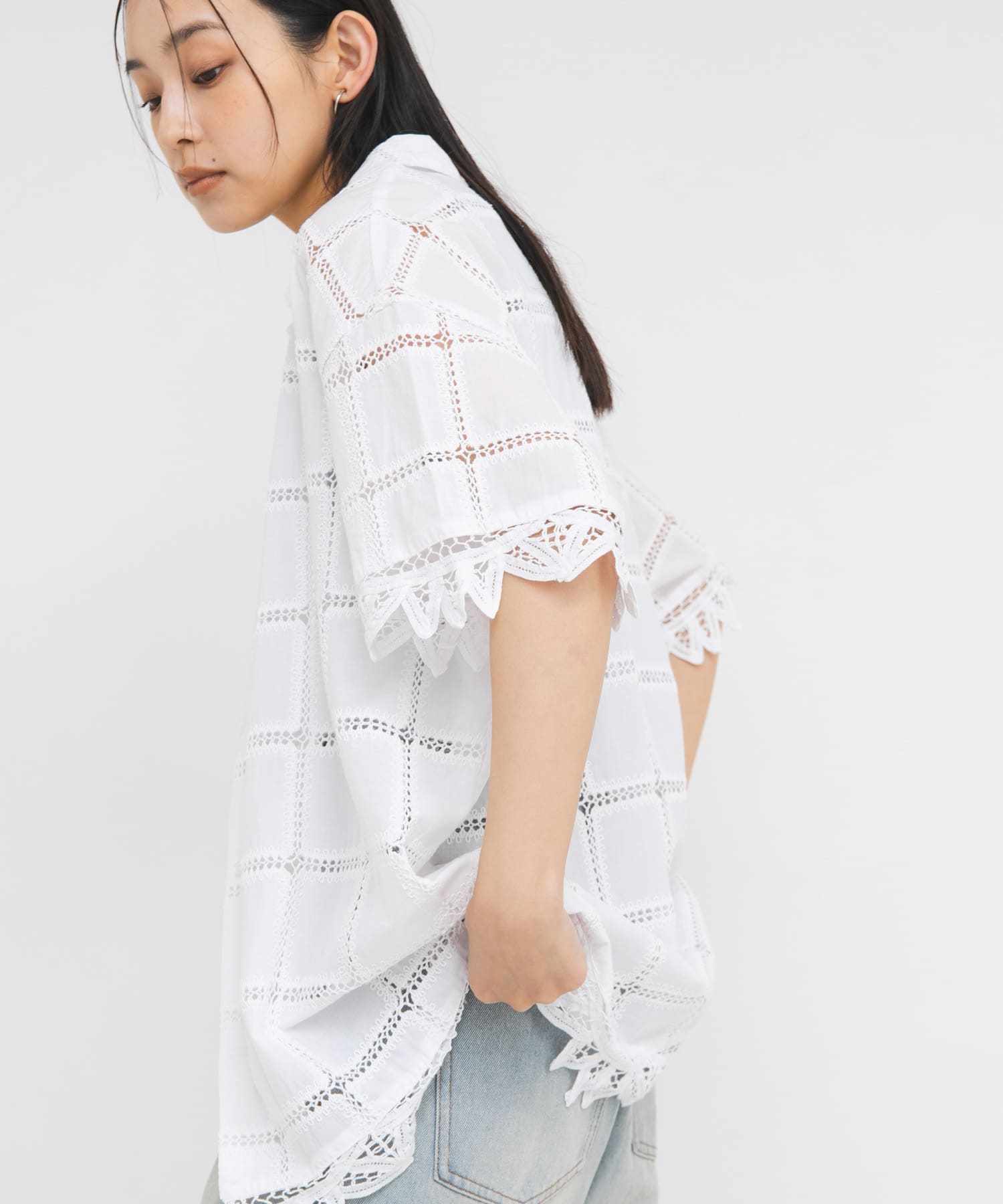 身長 : 163cm サイズ : one