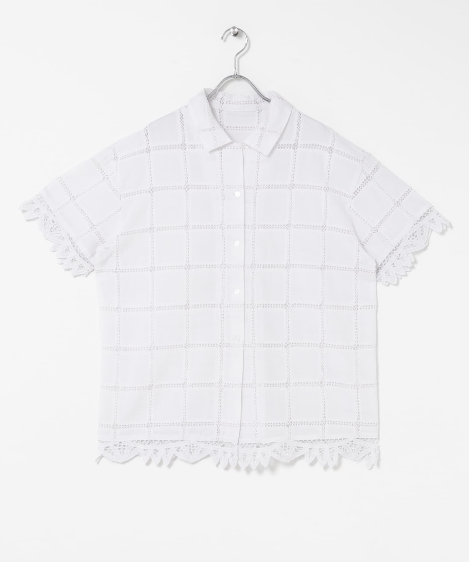 アイレットエンブロイダリーシャツ OFF One