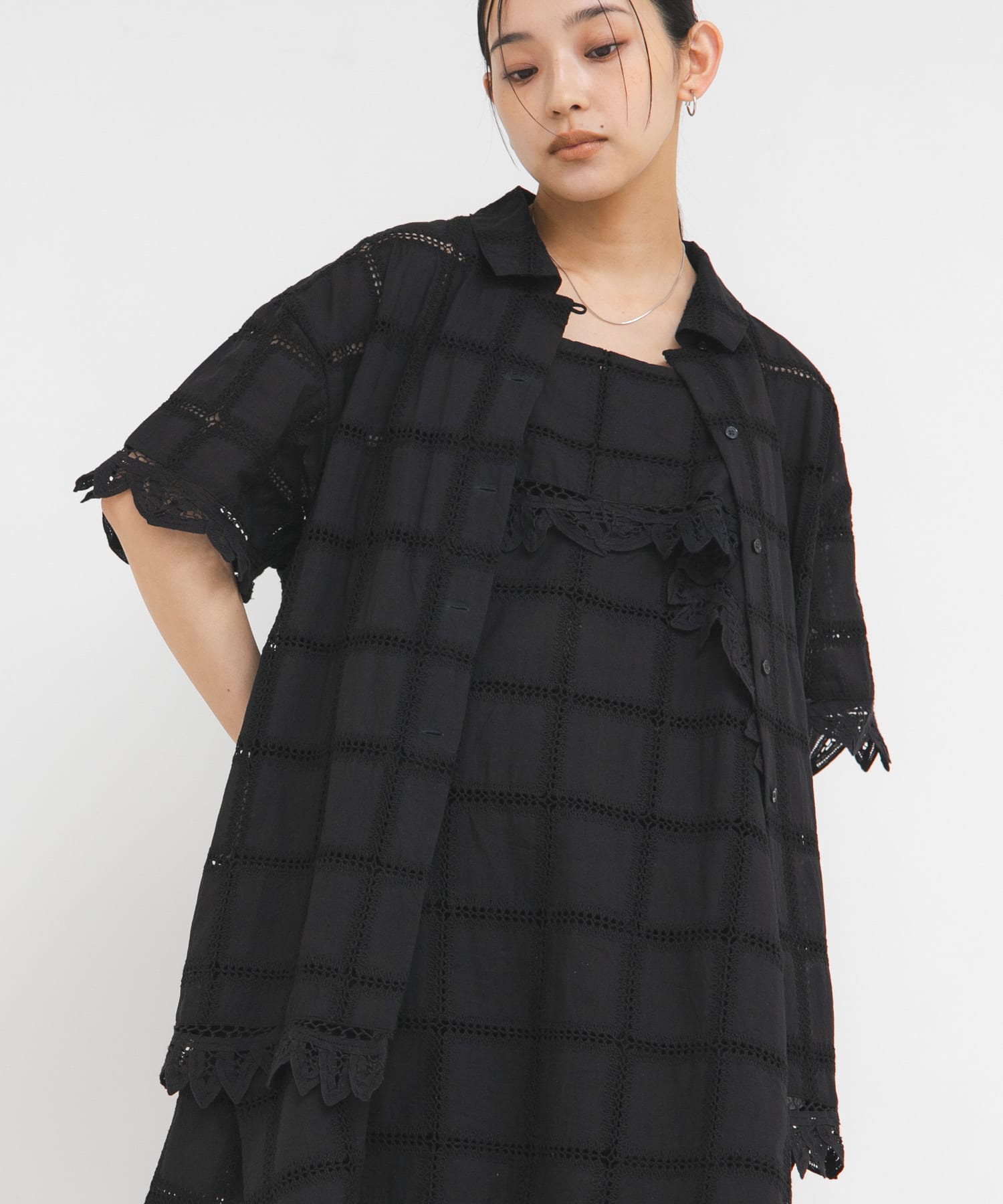 身長 : 163cm サイズ : one