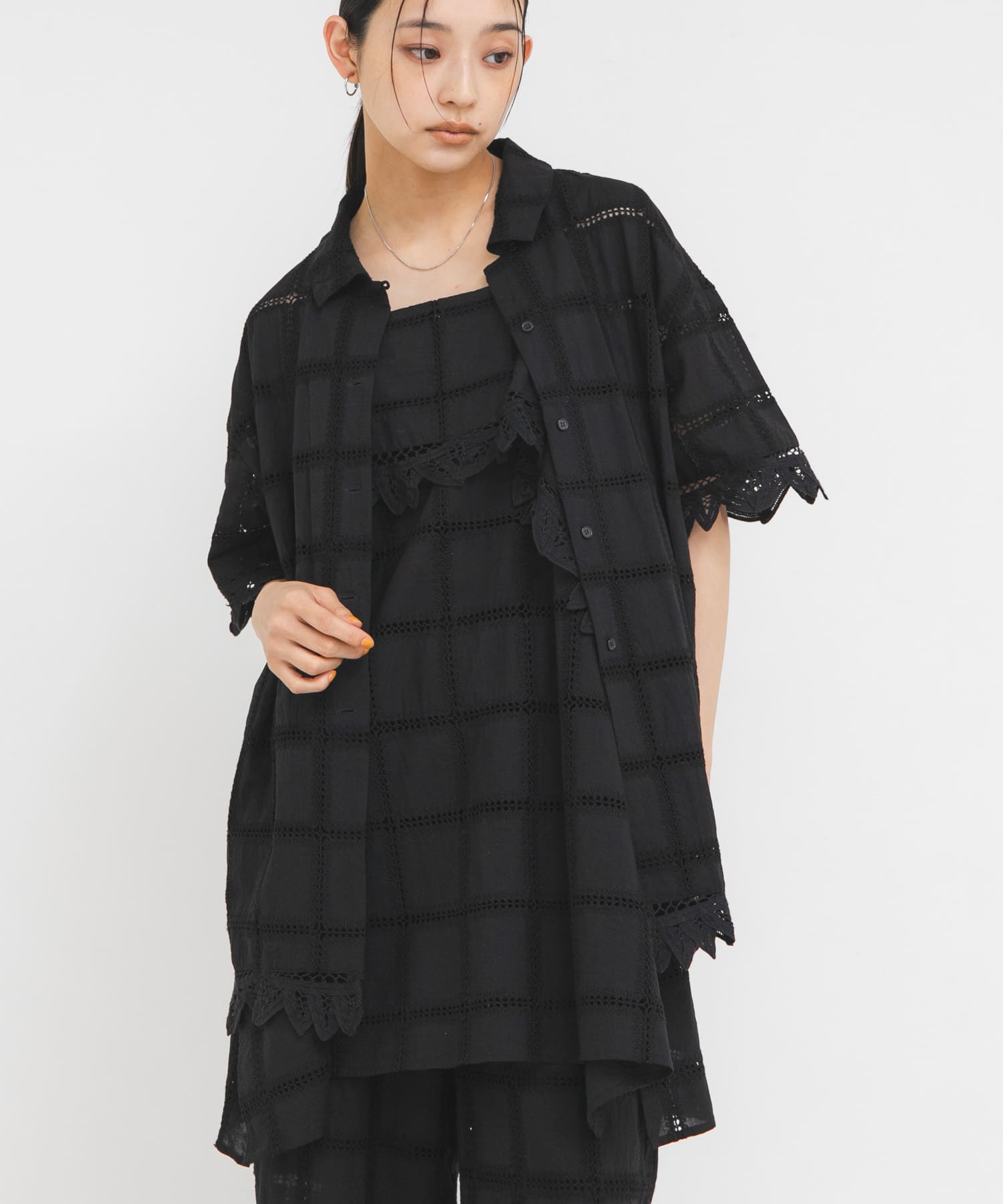 身長 : 163cm サイズ : one