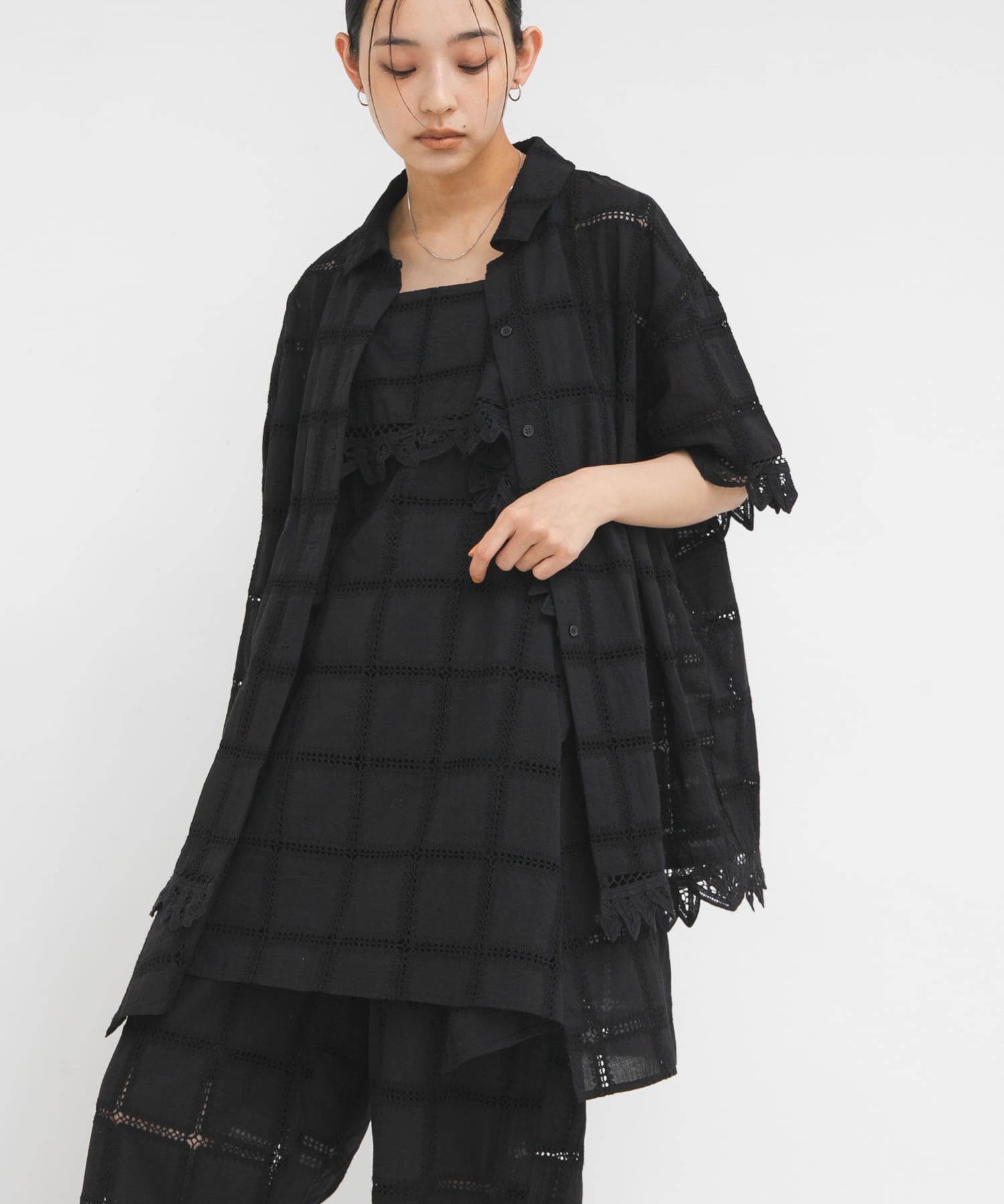 身長 : 163cm サイズ : one