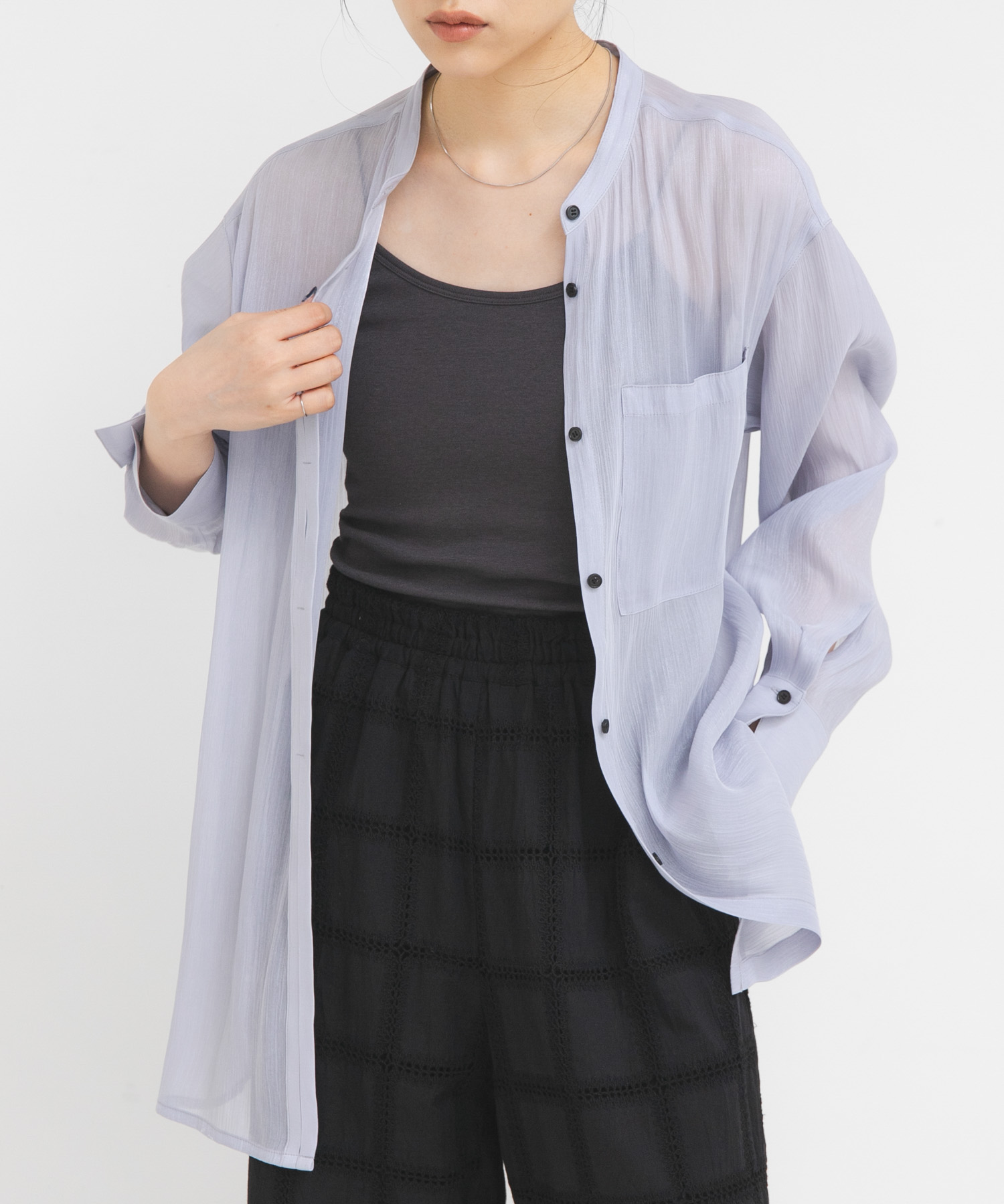 シャイニーシアーシャツ