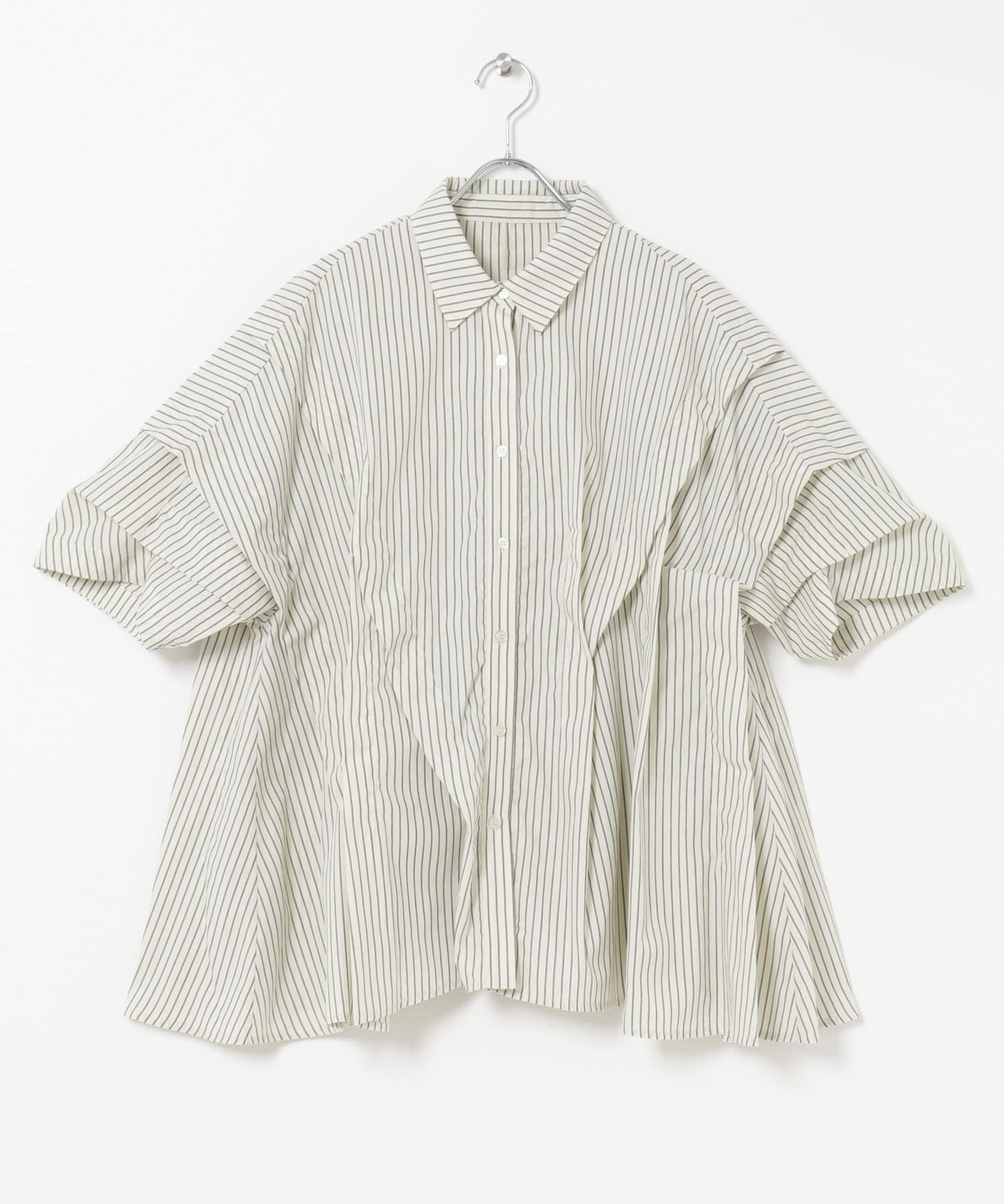 ランダムタックハーフスリーブシャツ MINT×BRN One