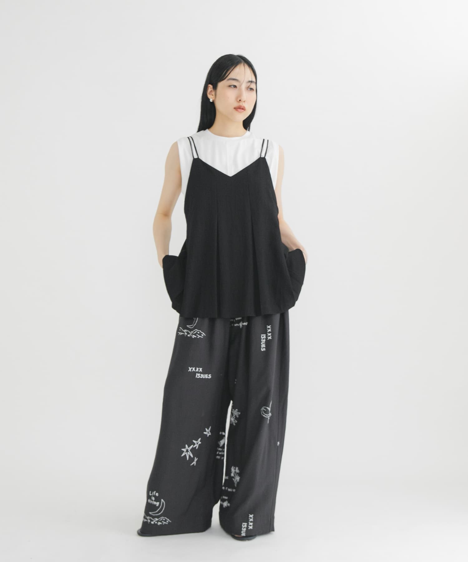 身長：160cm サイズ：one