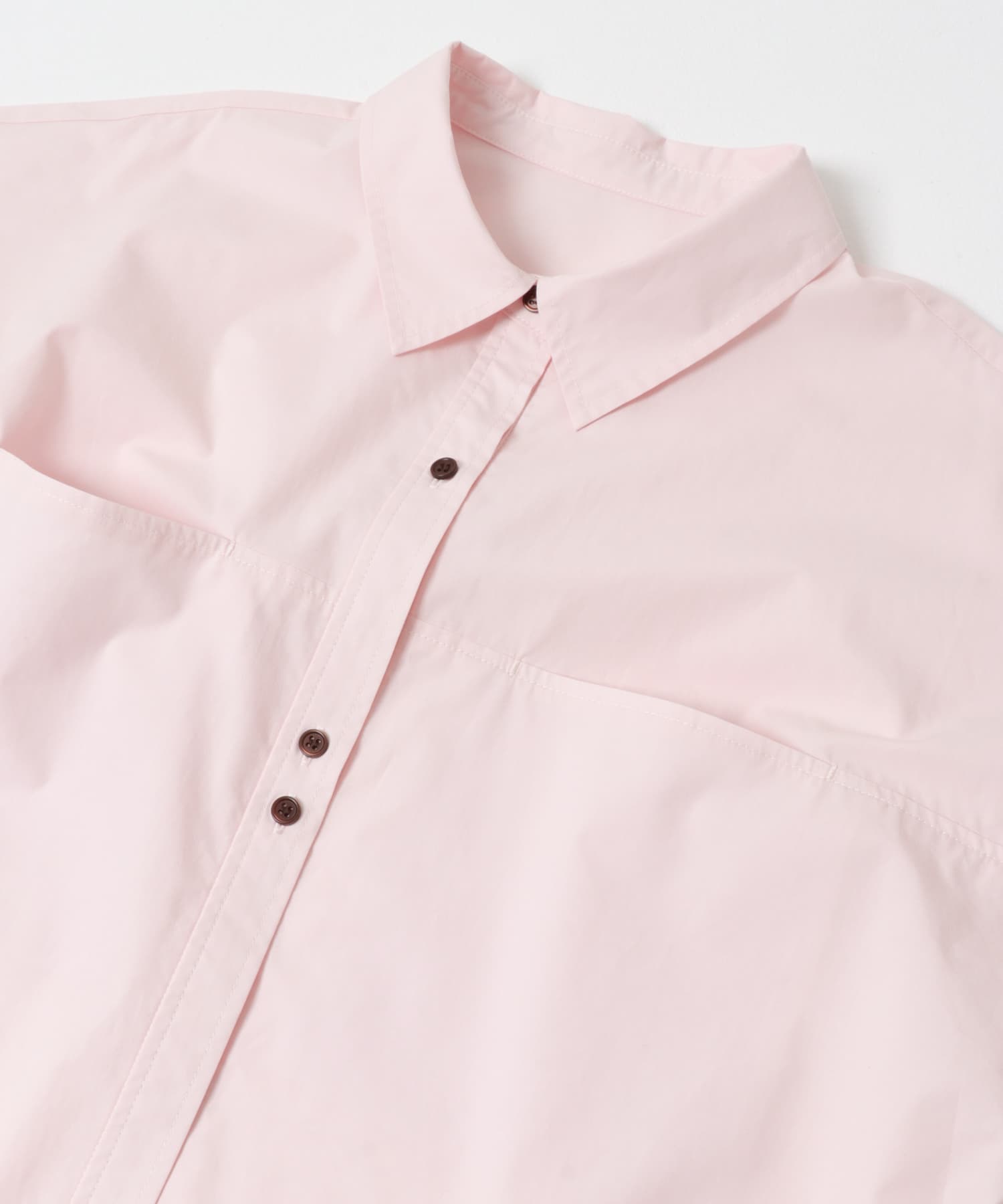 ミニマルオーバーシャツ PINK One