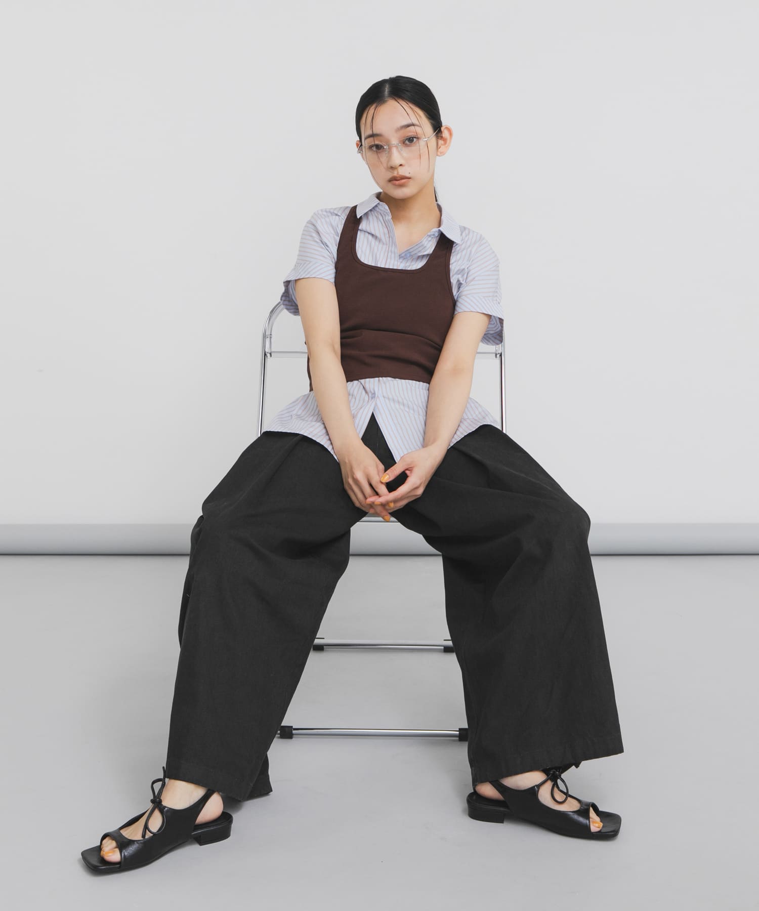 身長：163cm サイズ：one