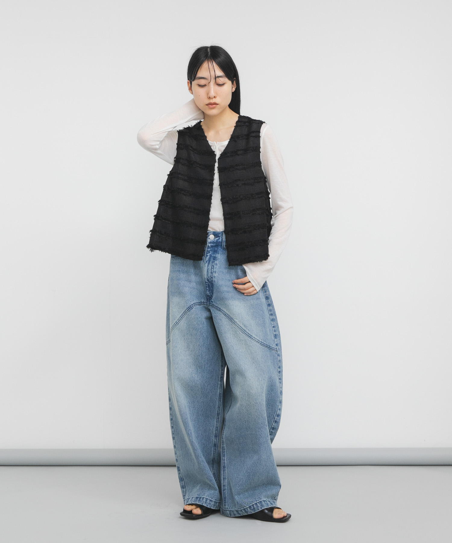 身長：160cm サイズ：one