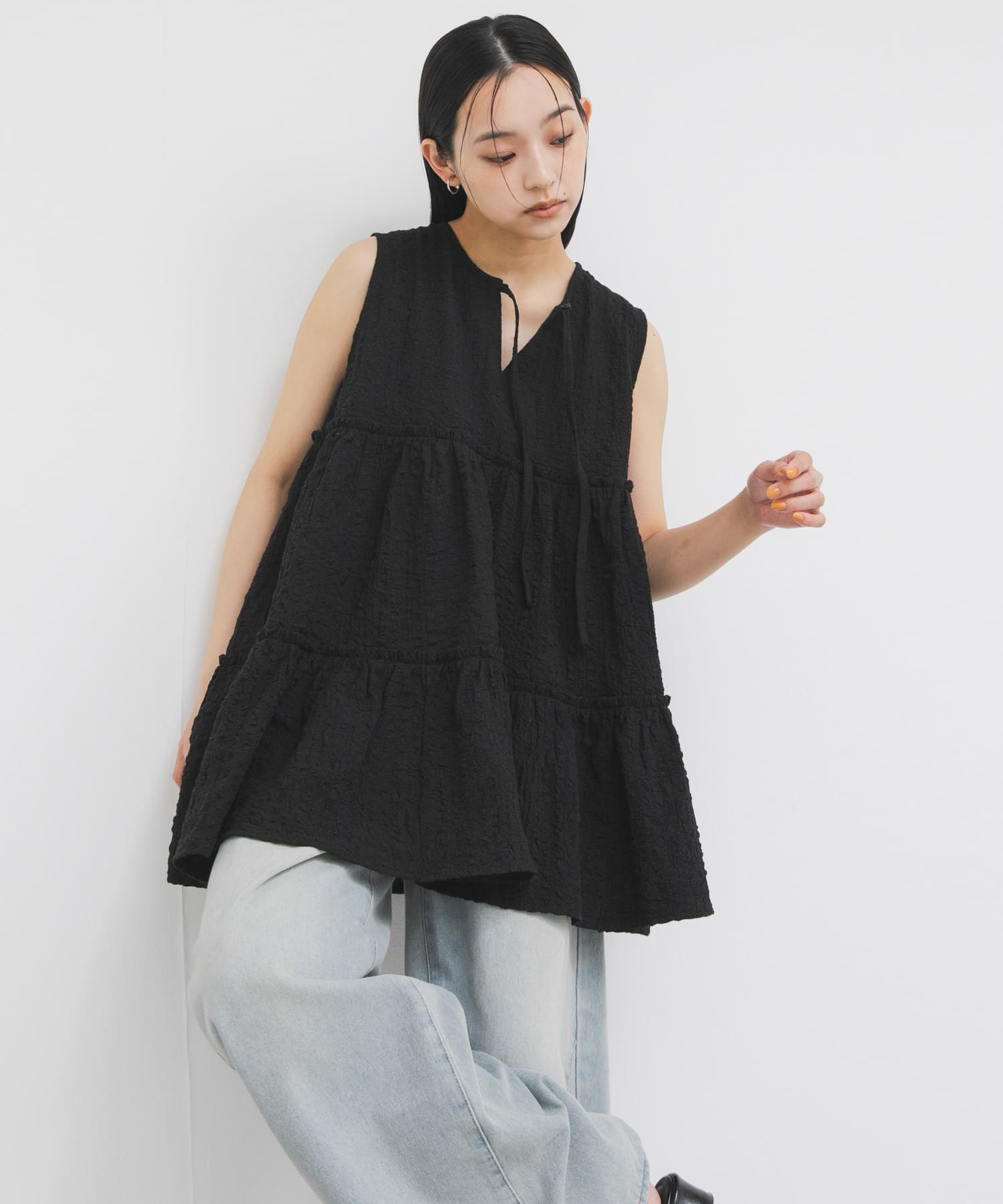 『STAFF DESIGN PROJECT』2WAYティアードチュニック