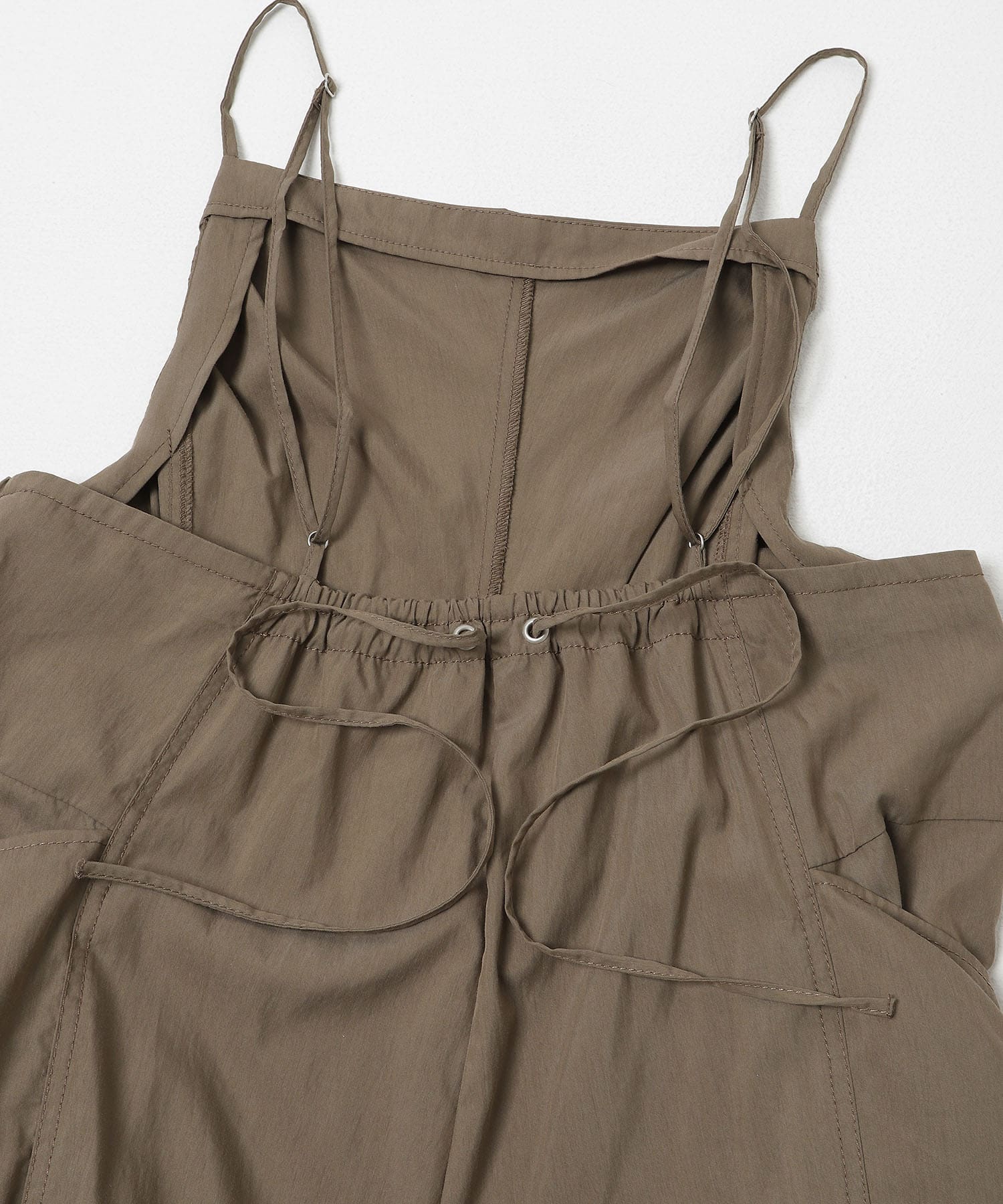 ポケットディティールキャミサロペット BROWN One