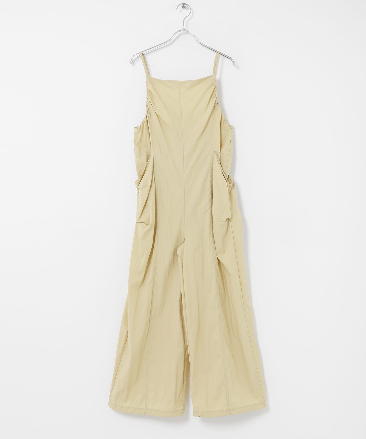 ポケットディティールキャミサロペット BEIGE One