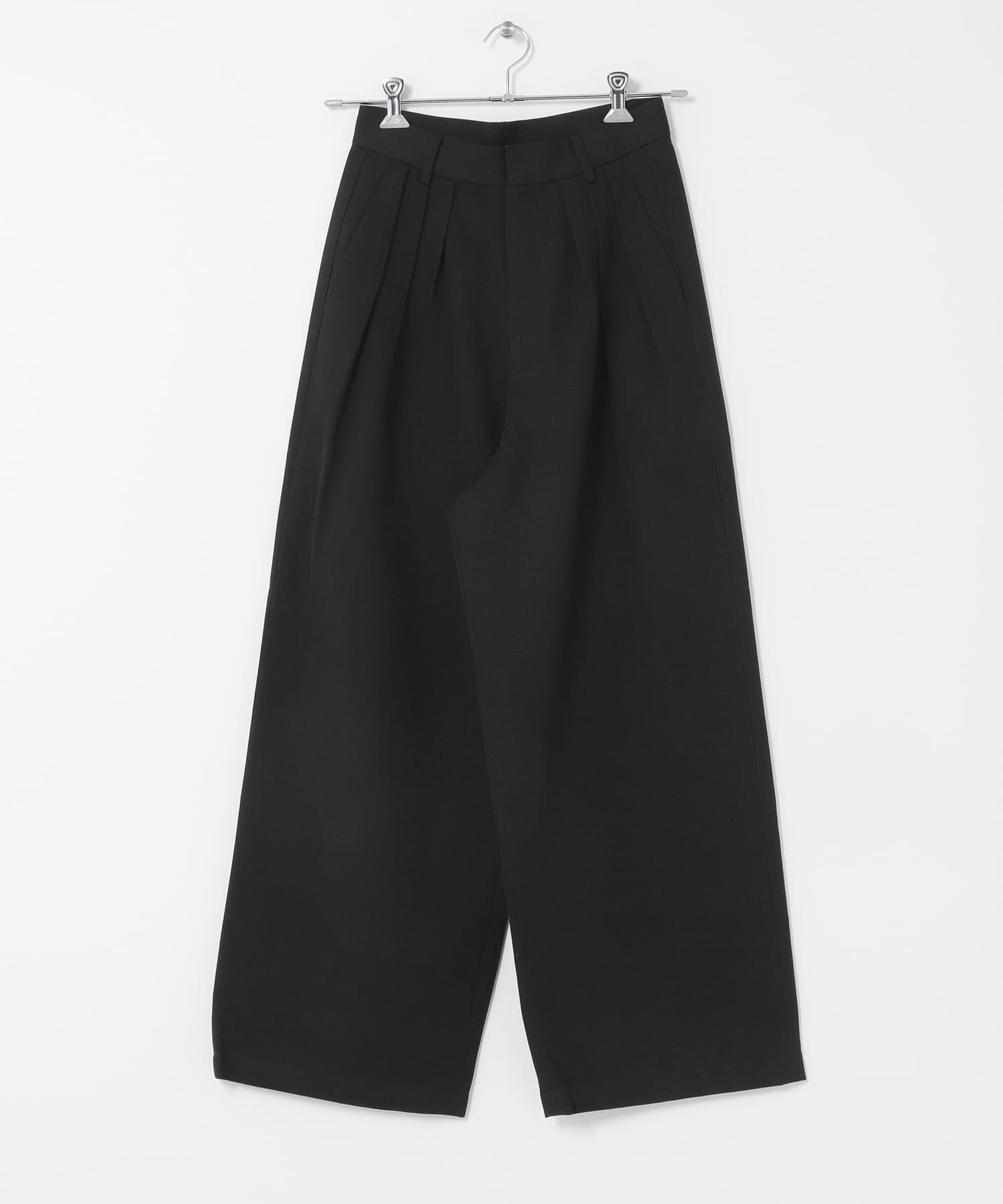 タックWIDEパンツ BLACK 36