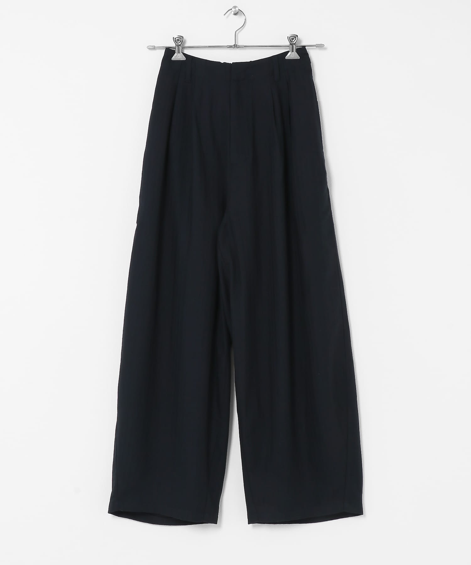 リネンミックスWIDEコクーンパンツ D.NAVY 36