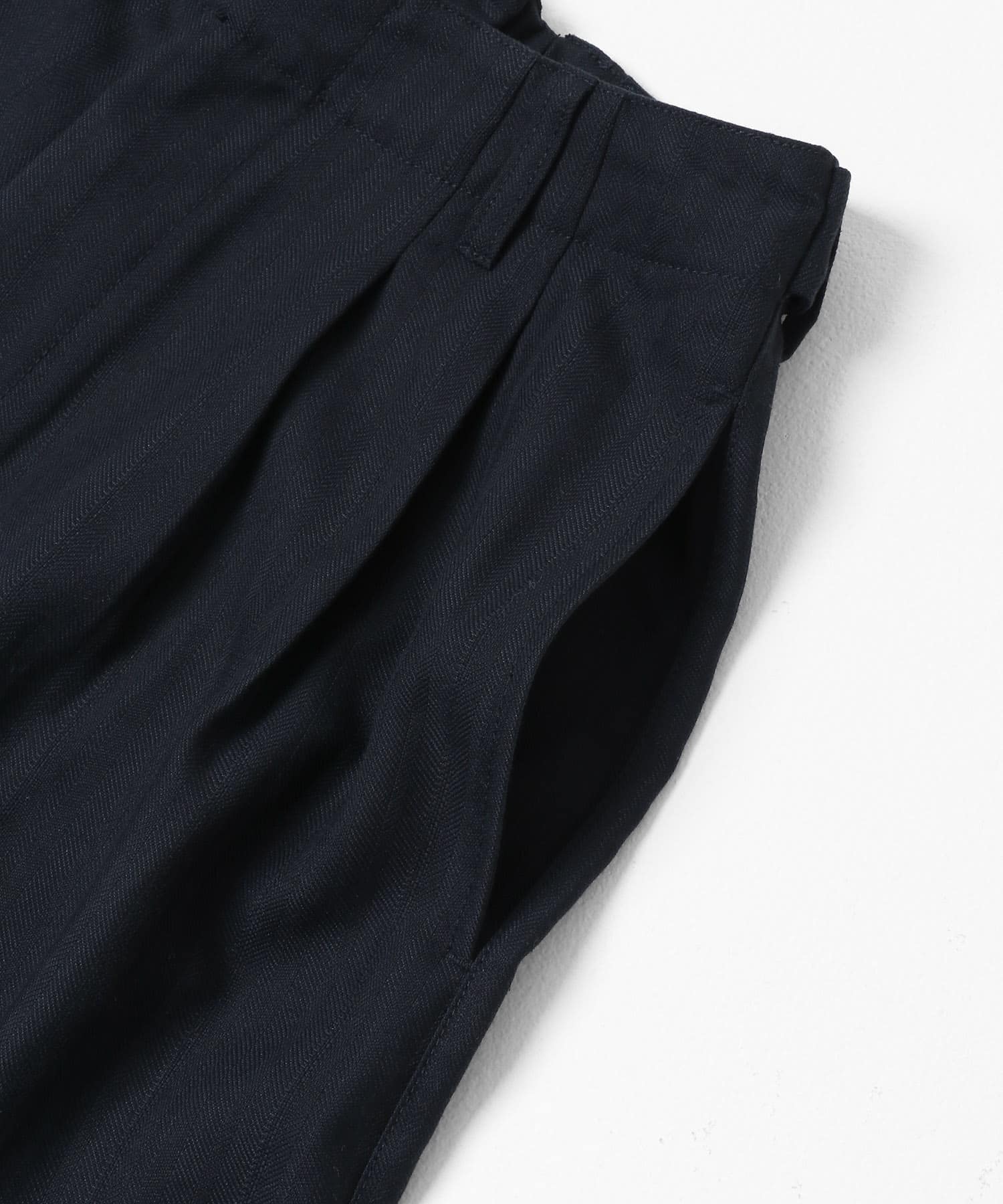 リネンミックスWIDEコクーンパンツ D.NAVY 36