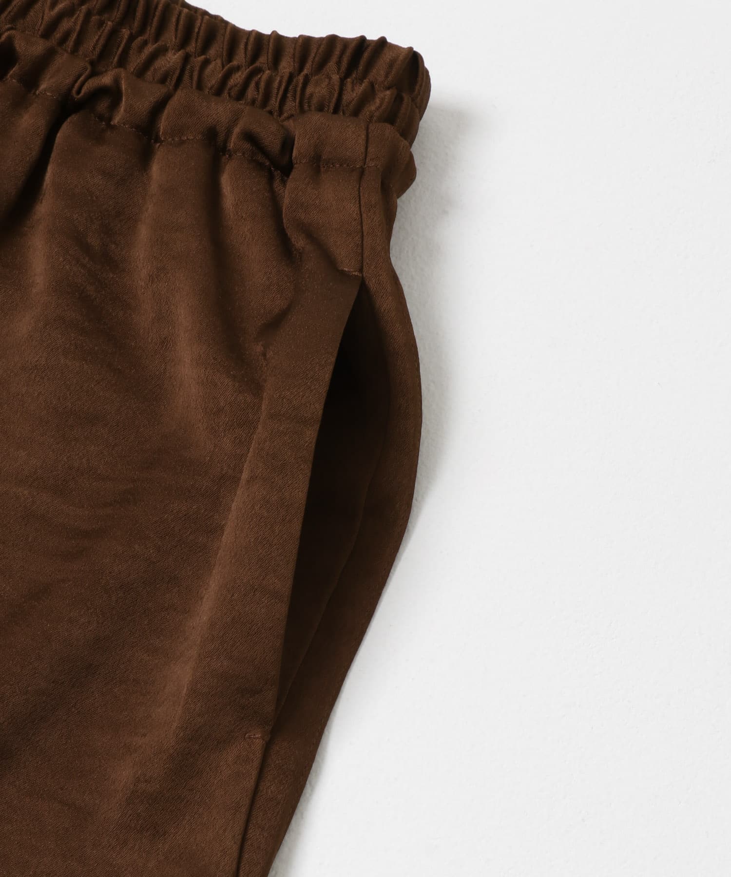 タックラインイージーサテンパンツ BROWN One
