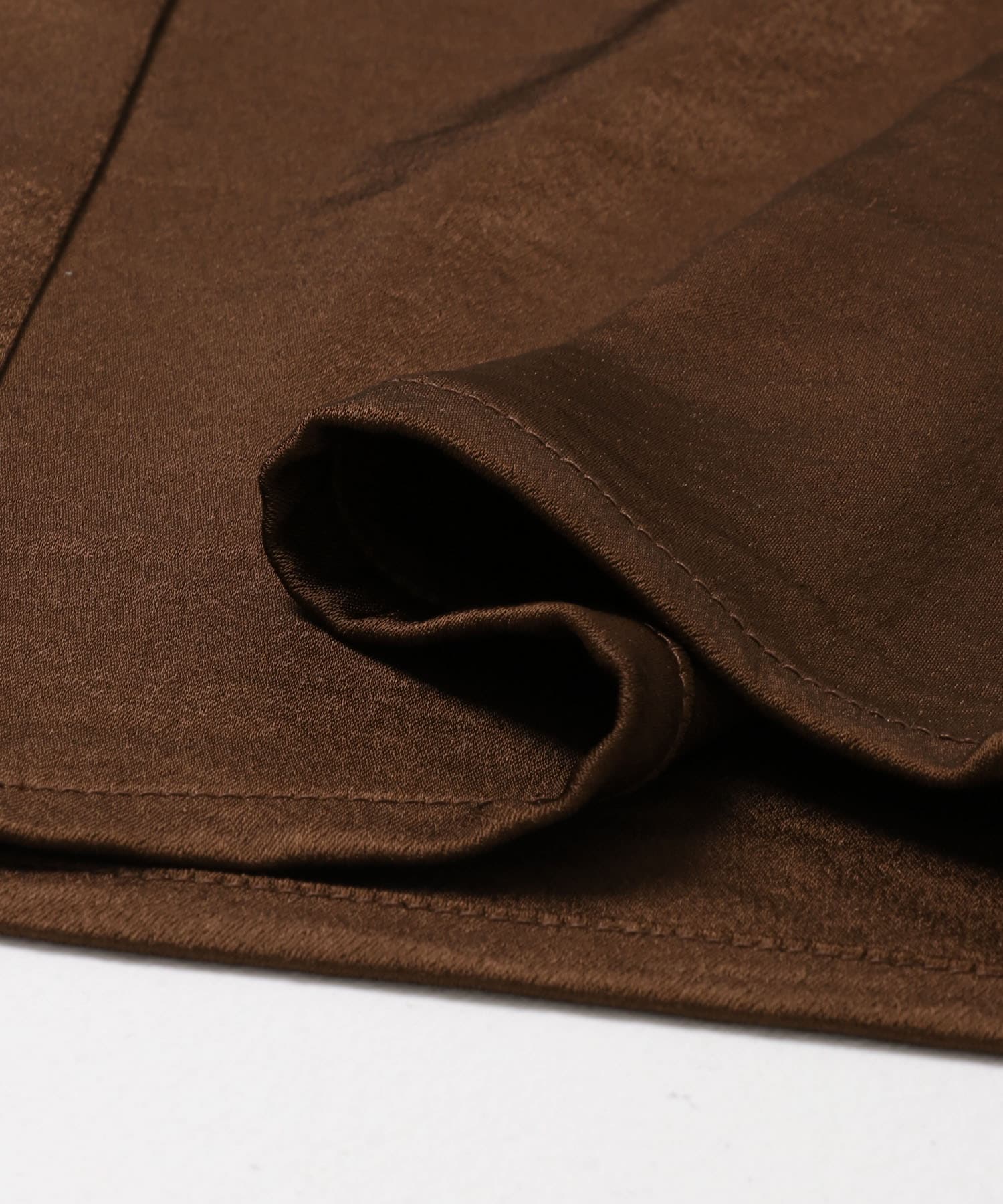 タックラインイージーサテンパンツ BROWN One