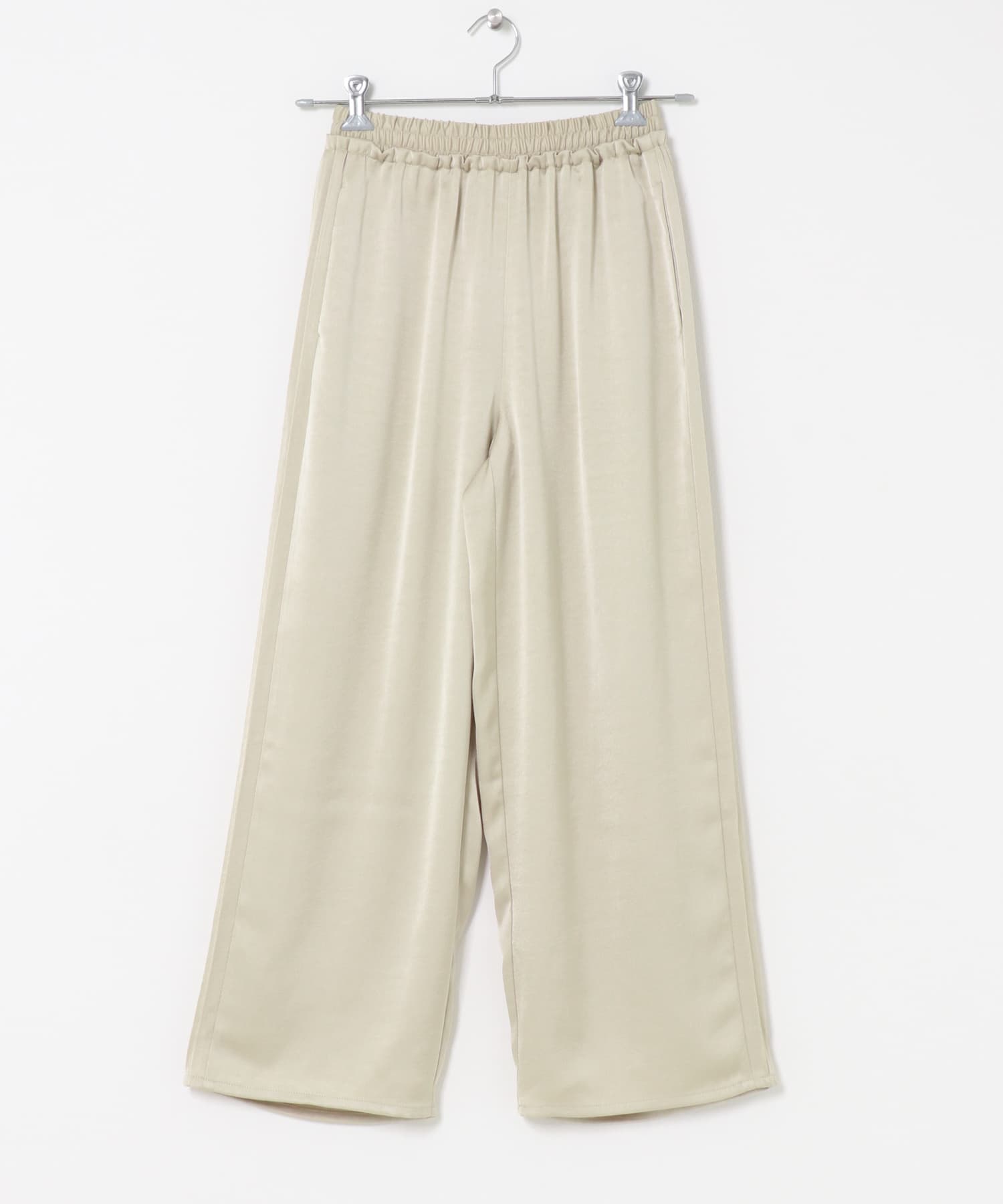 タックラインイージーサテンパンツ BEIGE One
