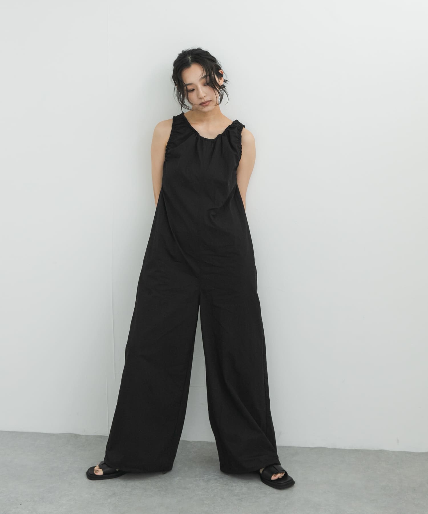 『WEB限定』ギャザーディティールオールインワン