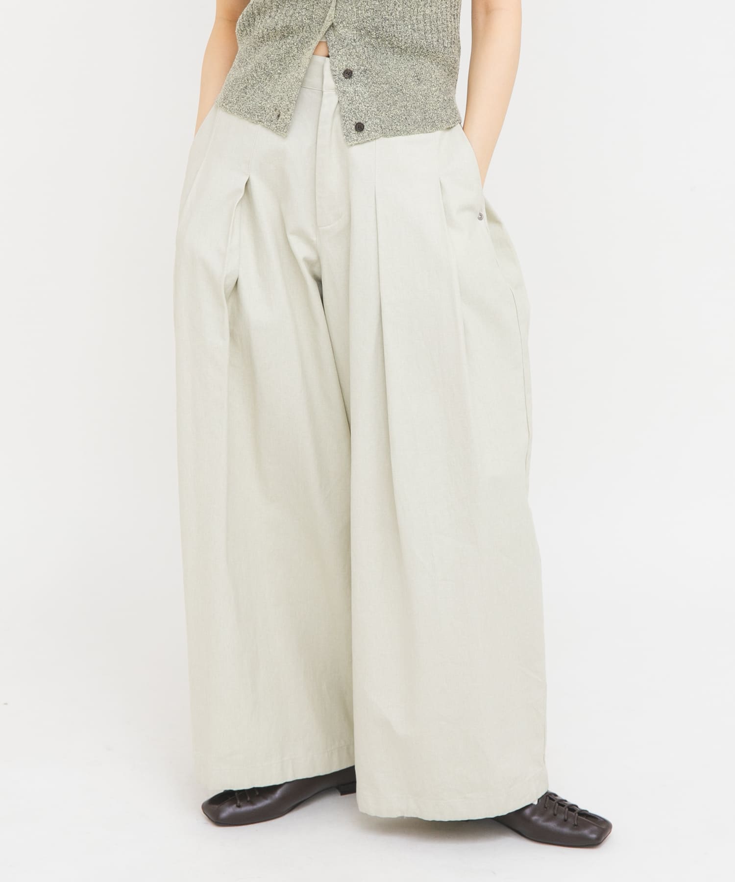 ユーズドライクタックWIDEパンツ