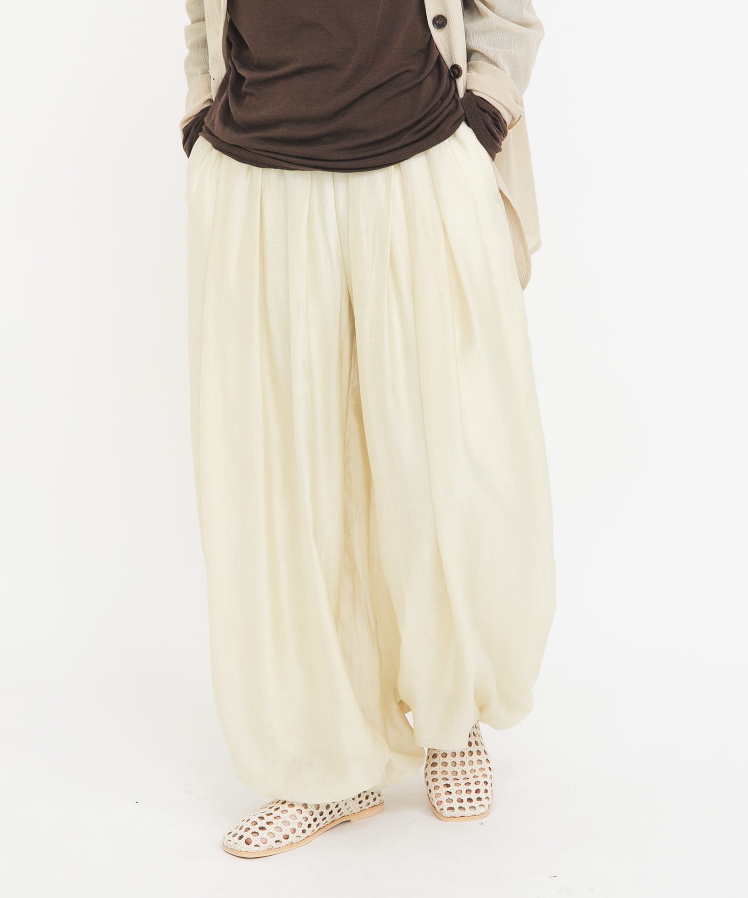 シアーバルーンパンツ