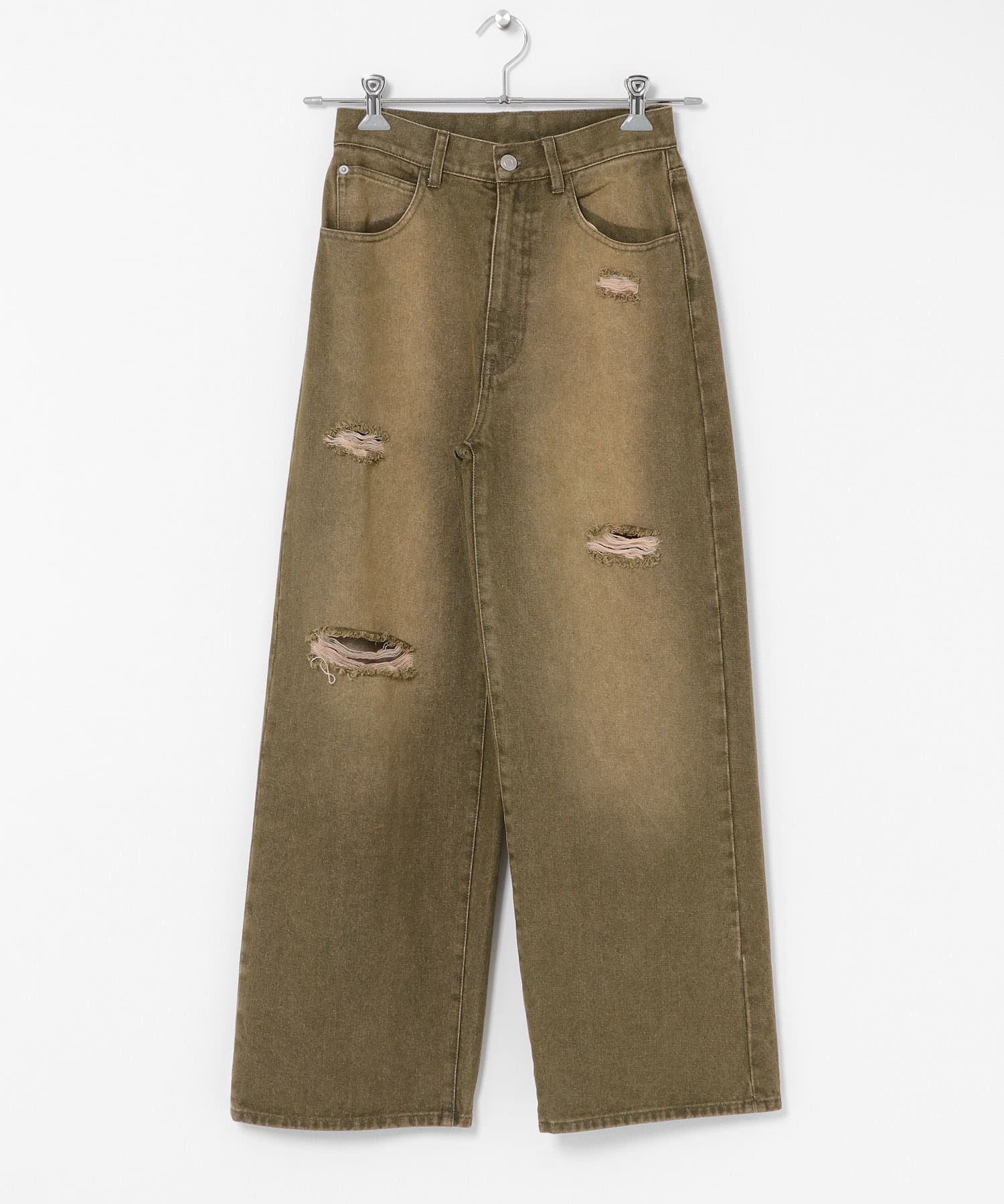 マッドクラッシュデニム KHAKI 36