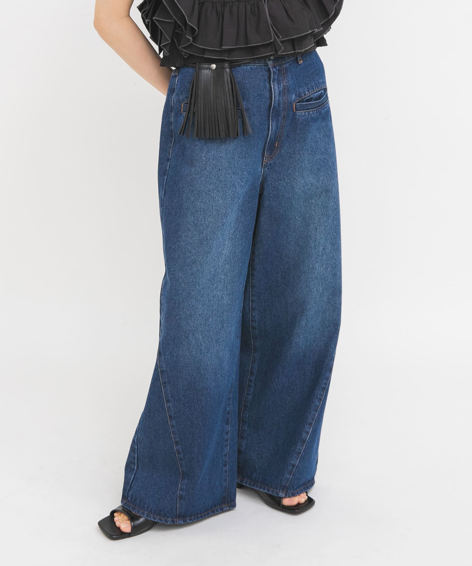 WIDEレッグアジャストデニム