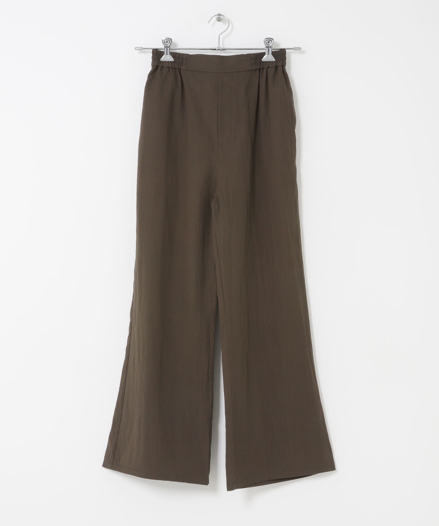 フラットフレアイージーパンツ BROWN One