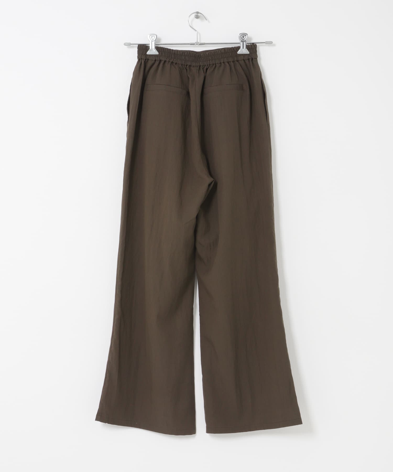 フラットフレアイージーパンツ BROWN One