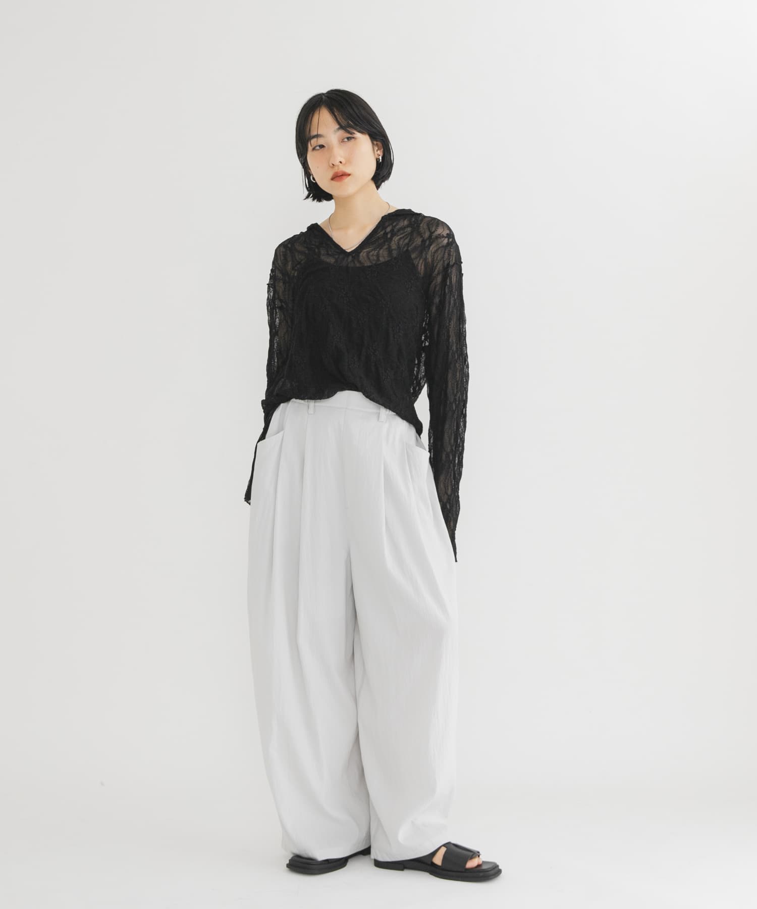 身長：163cm サイズ：one